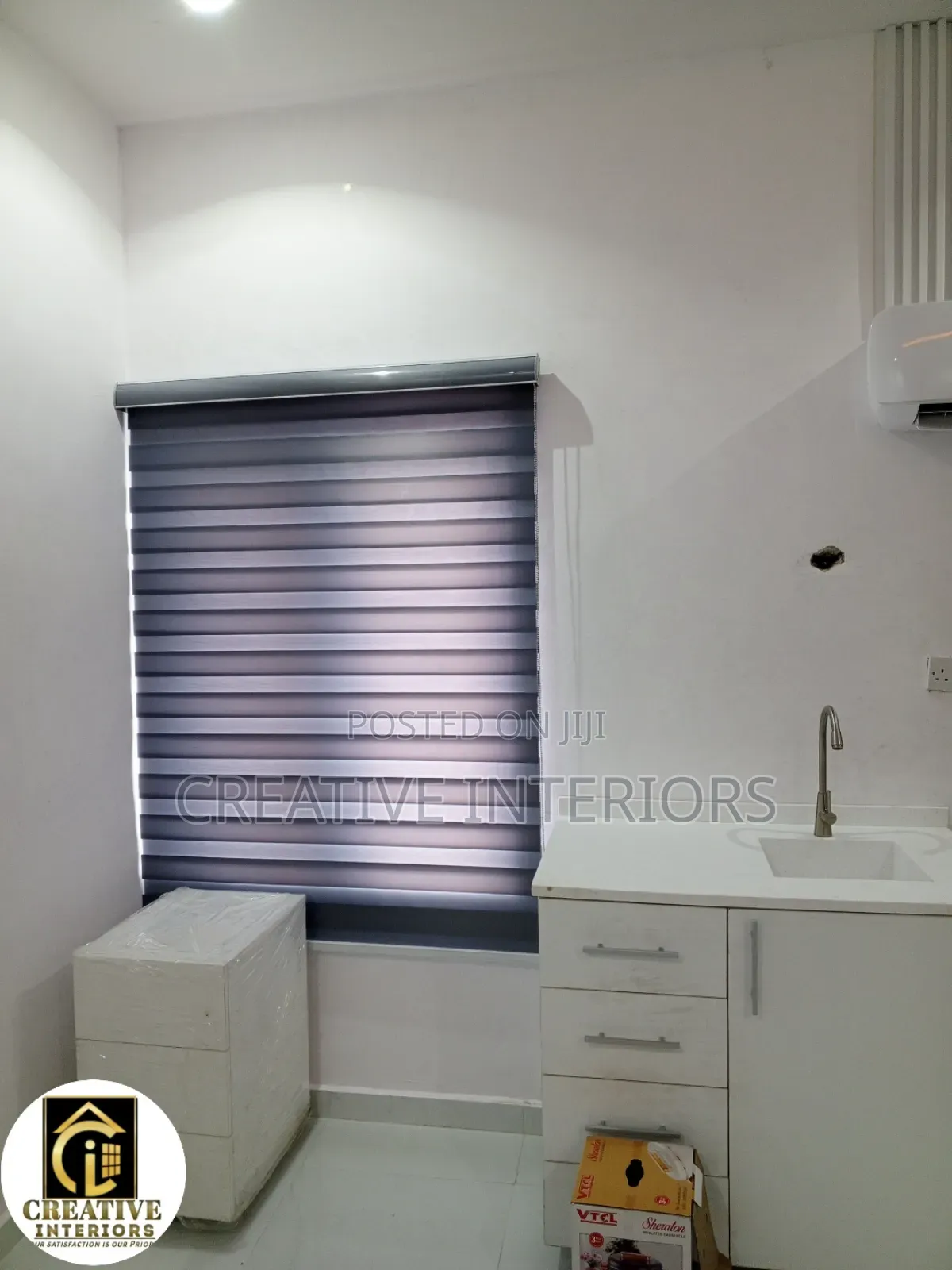 Grey Colour Window Blinds