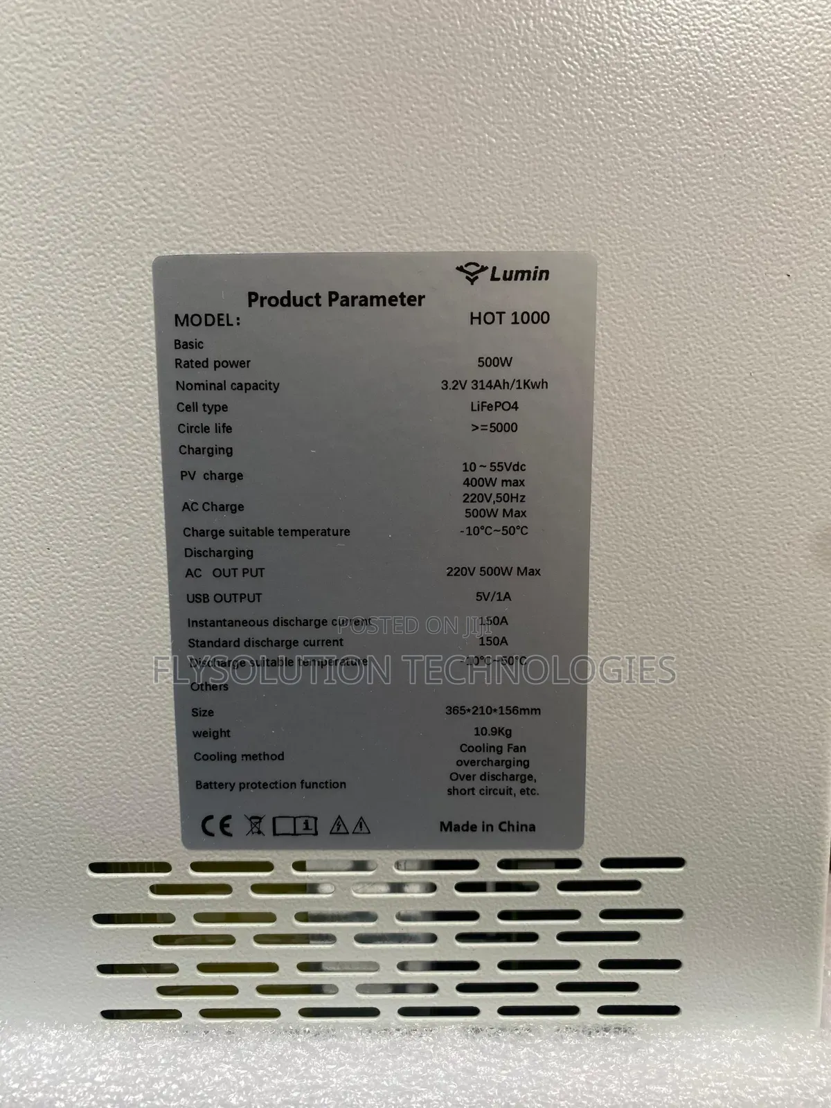 1000w Lumin Portable Power Station 500w 1kwh Lithium Battery