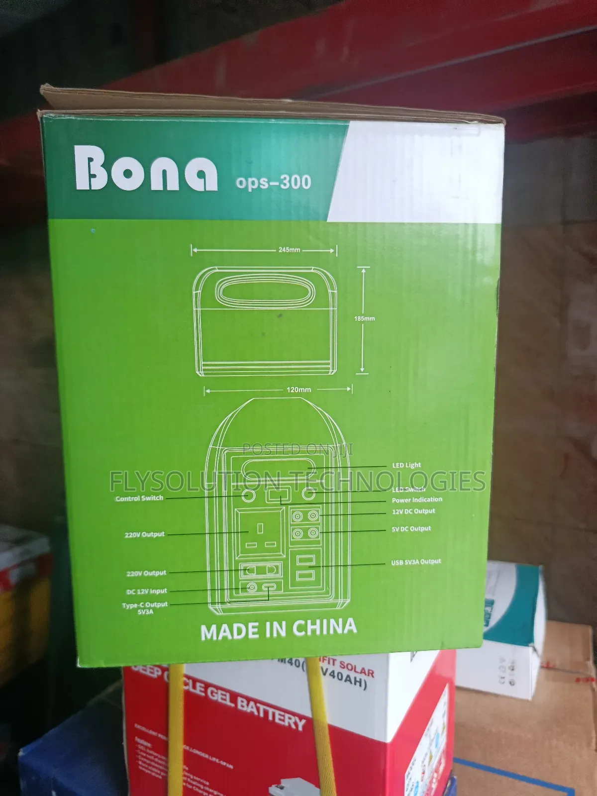 300w Bona Portable Power Station Solar Generator With Solar Panel