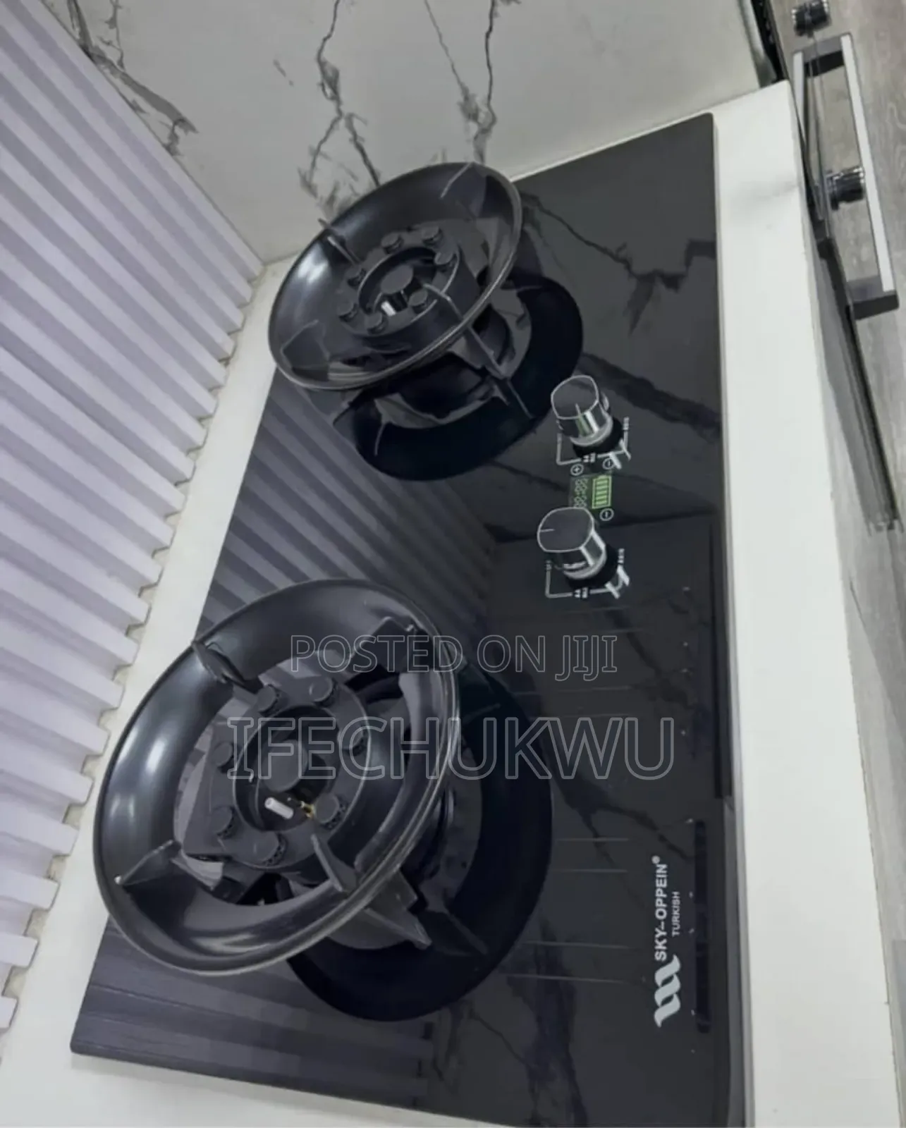 Original Sky-Oppein Built-in Premium Quality Flips Up 2 Burner Gas Hob