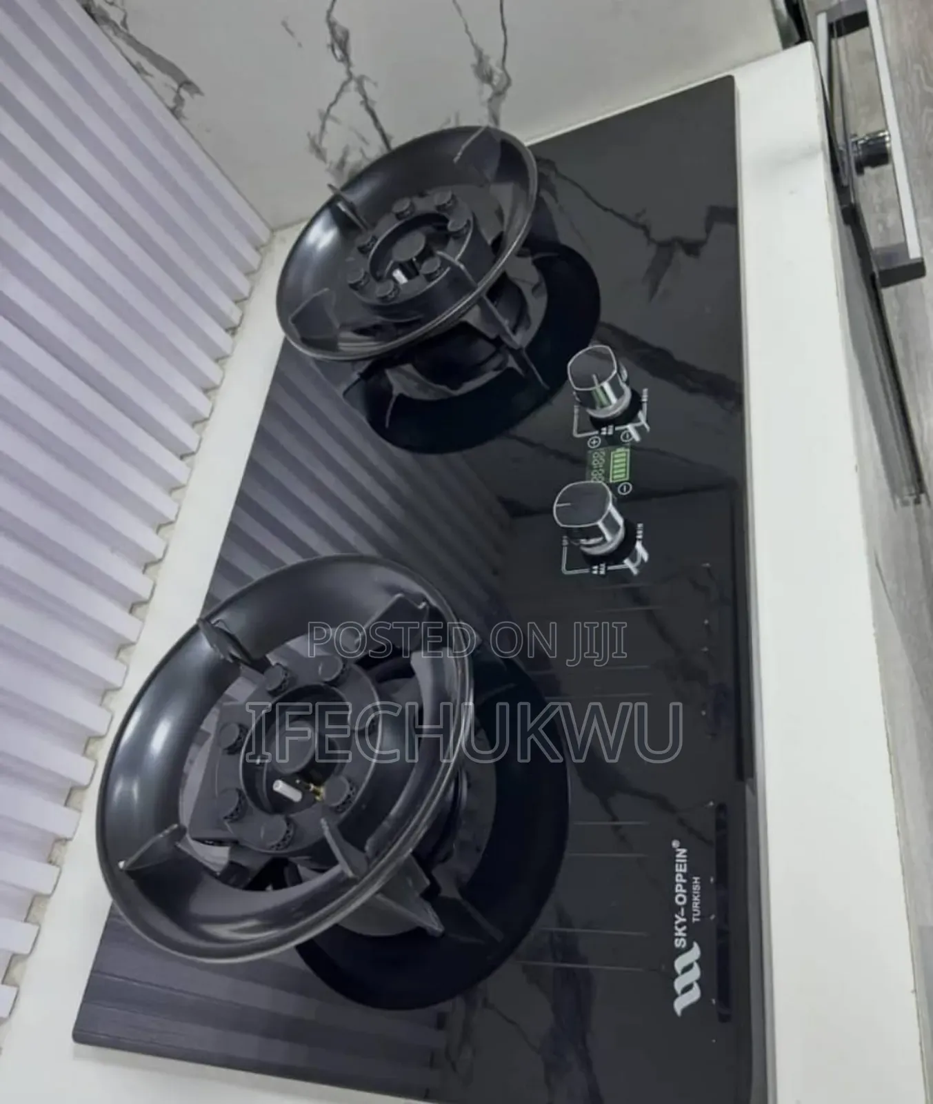 Original Sky-Oppein Built-in Premium Quality Flips Up 2 Burner Gas Hob