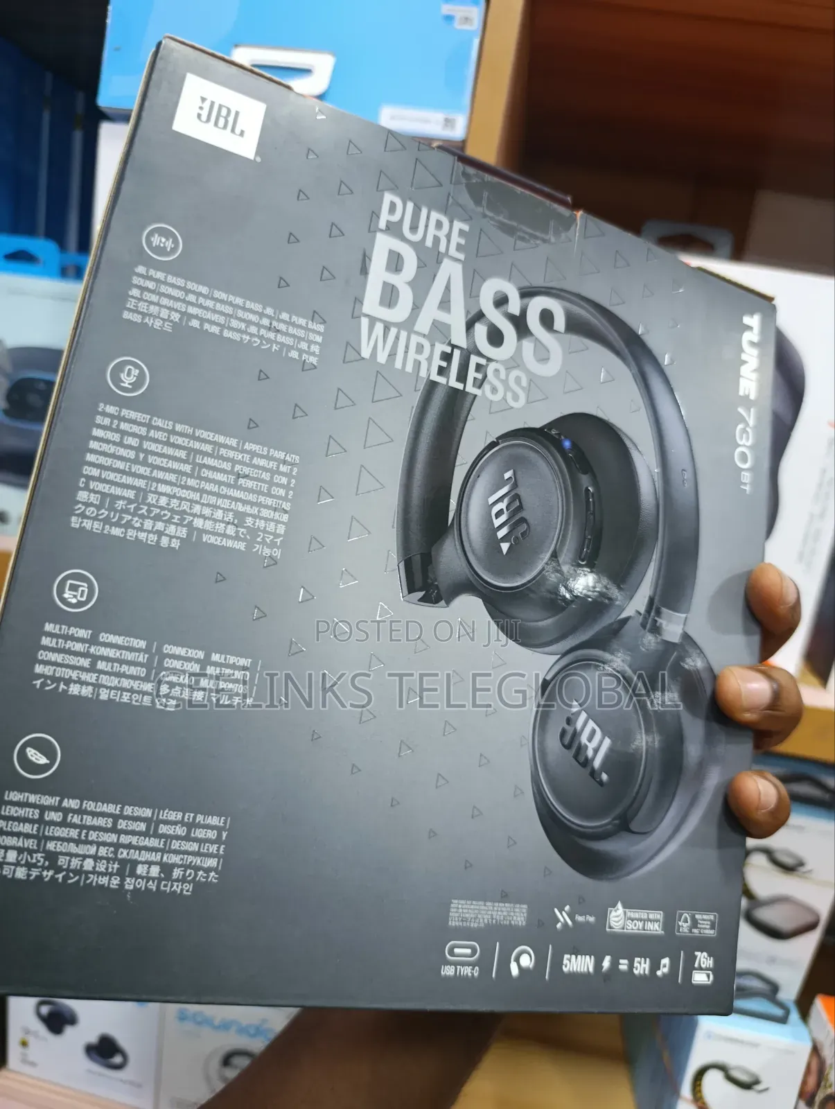 New Jbl Tune 730 Wireless Headphone