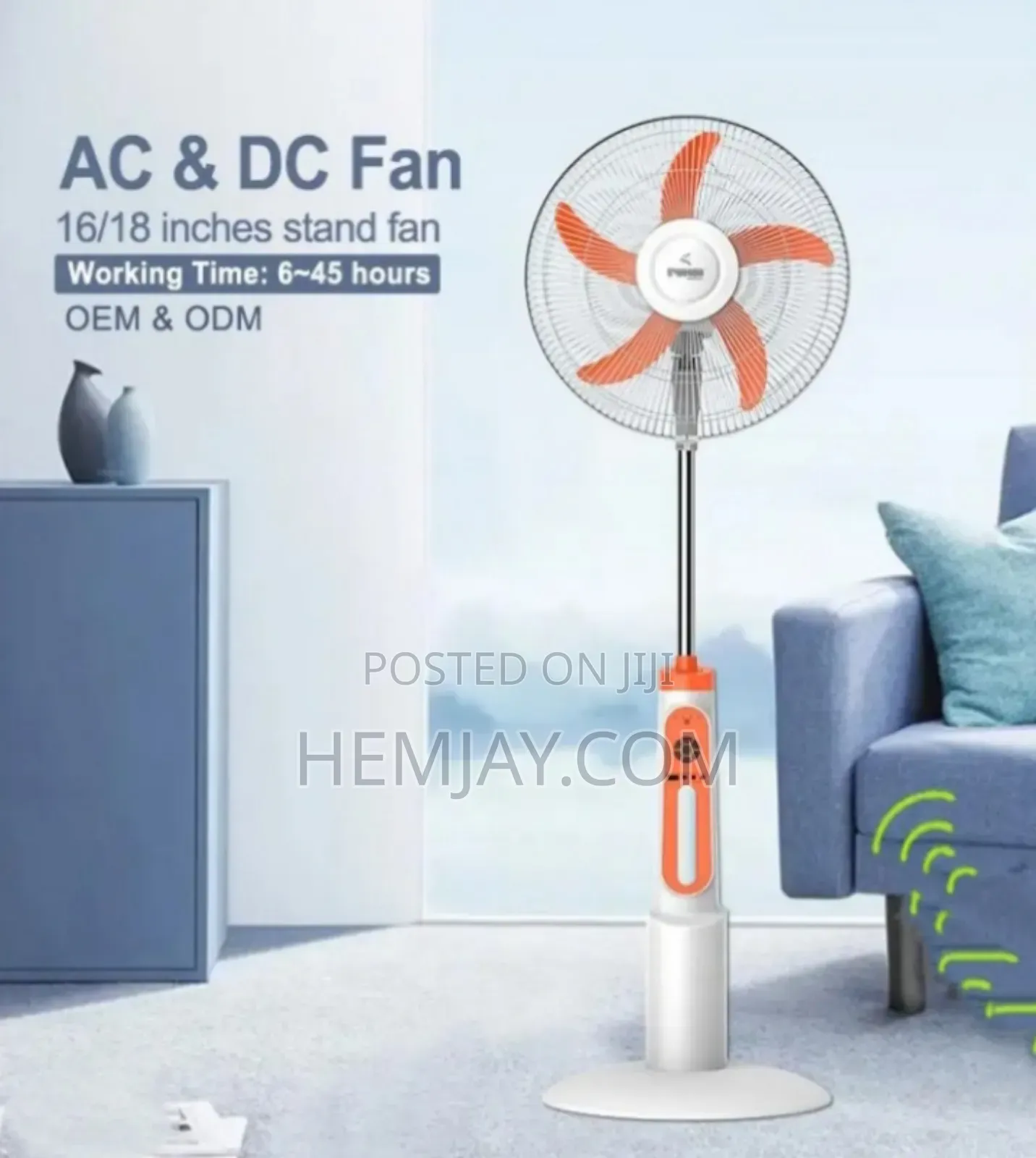 16 Inches Solar and Electronic Rechargeable Fan (Light Included and 