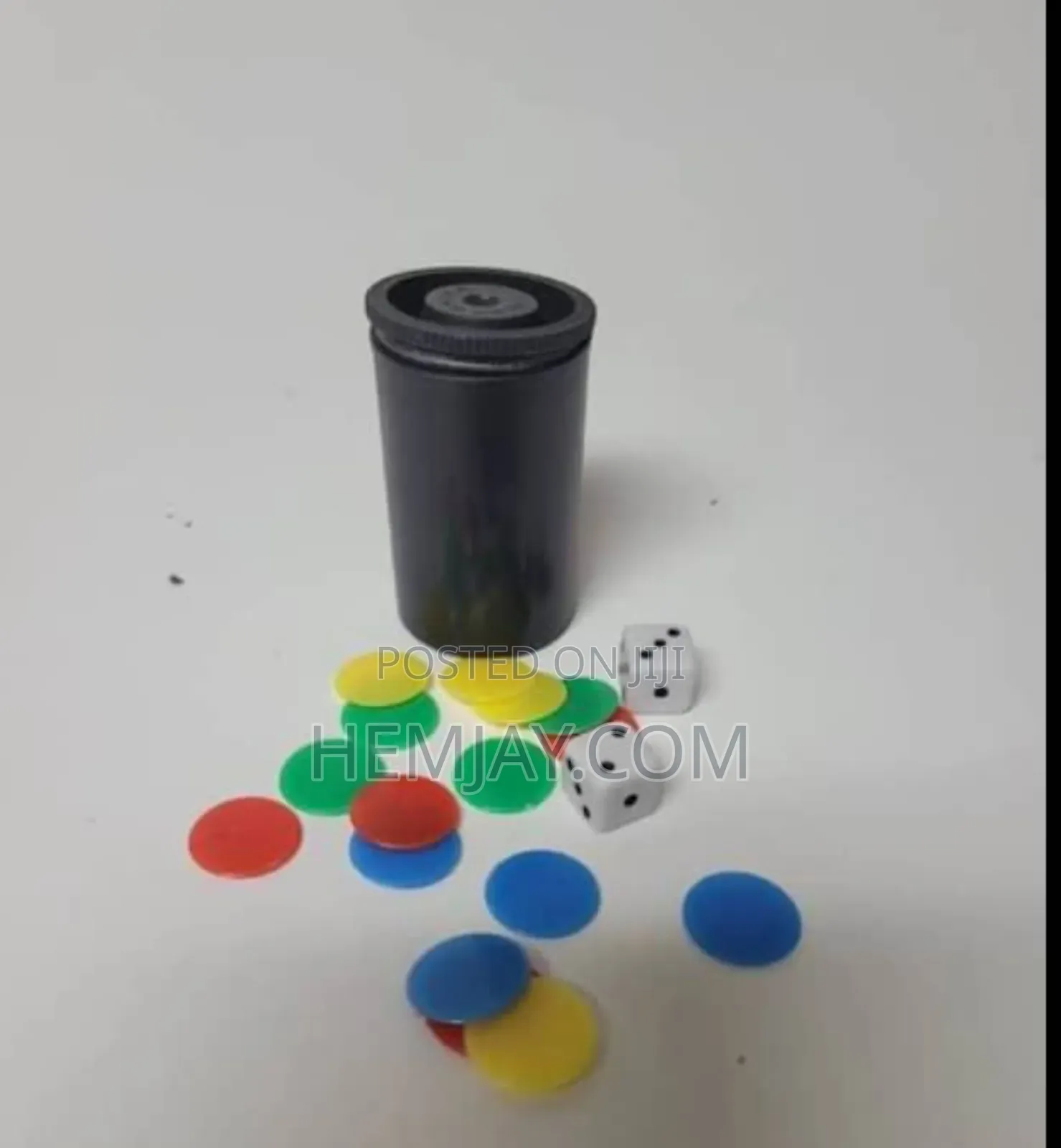Complete Ludo Equipment (2 Dice, 16 Seed and a Cup)
