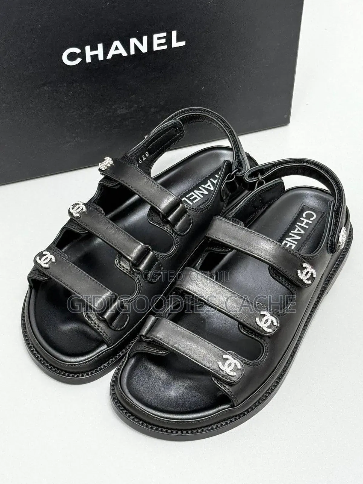 Chanel Sandals for Women Pink/Black Size 38-42