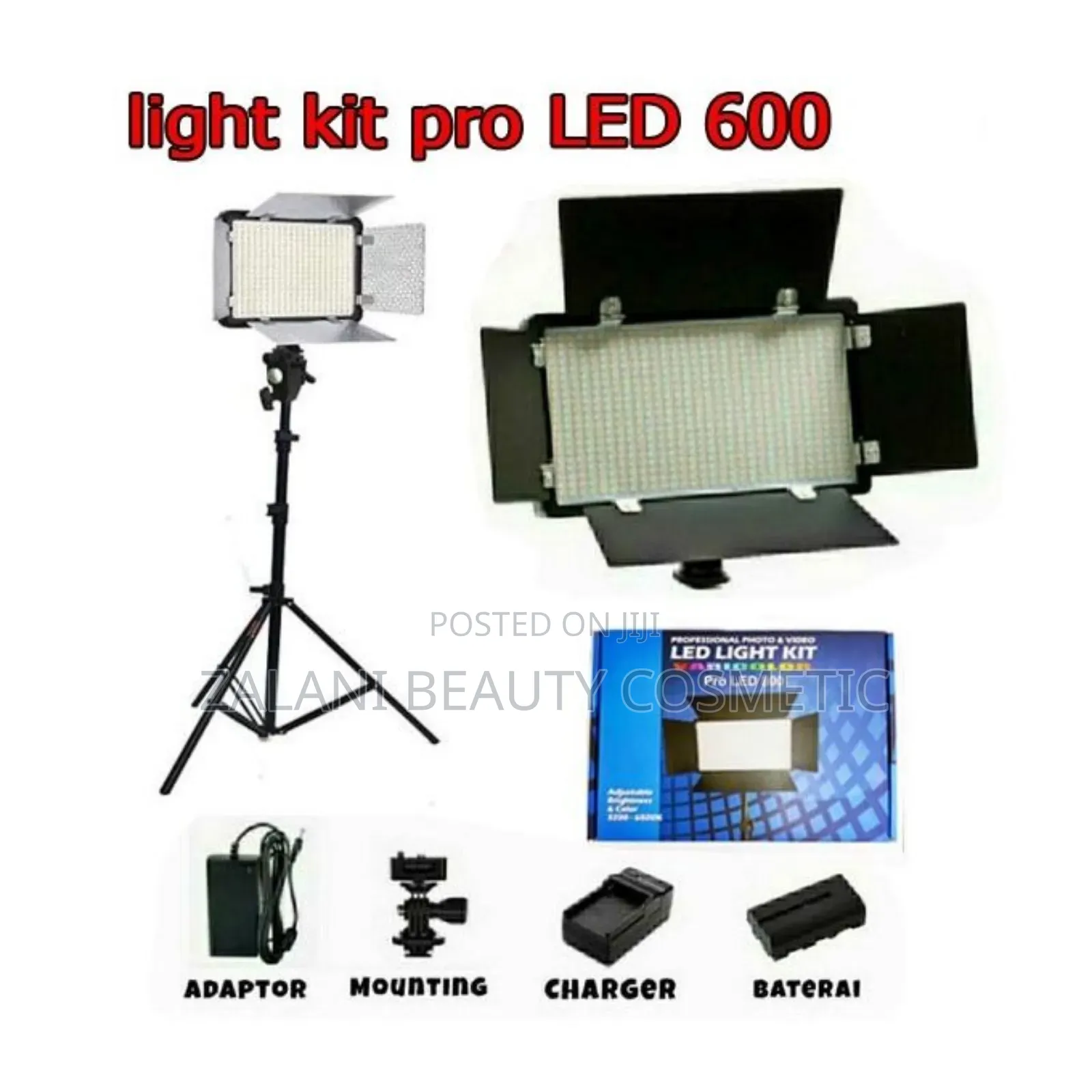 Pro Led 600 Photographic Lighting Kit Designed for Professional Photo
