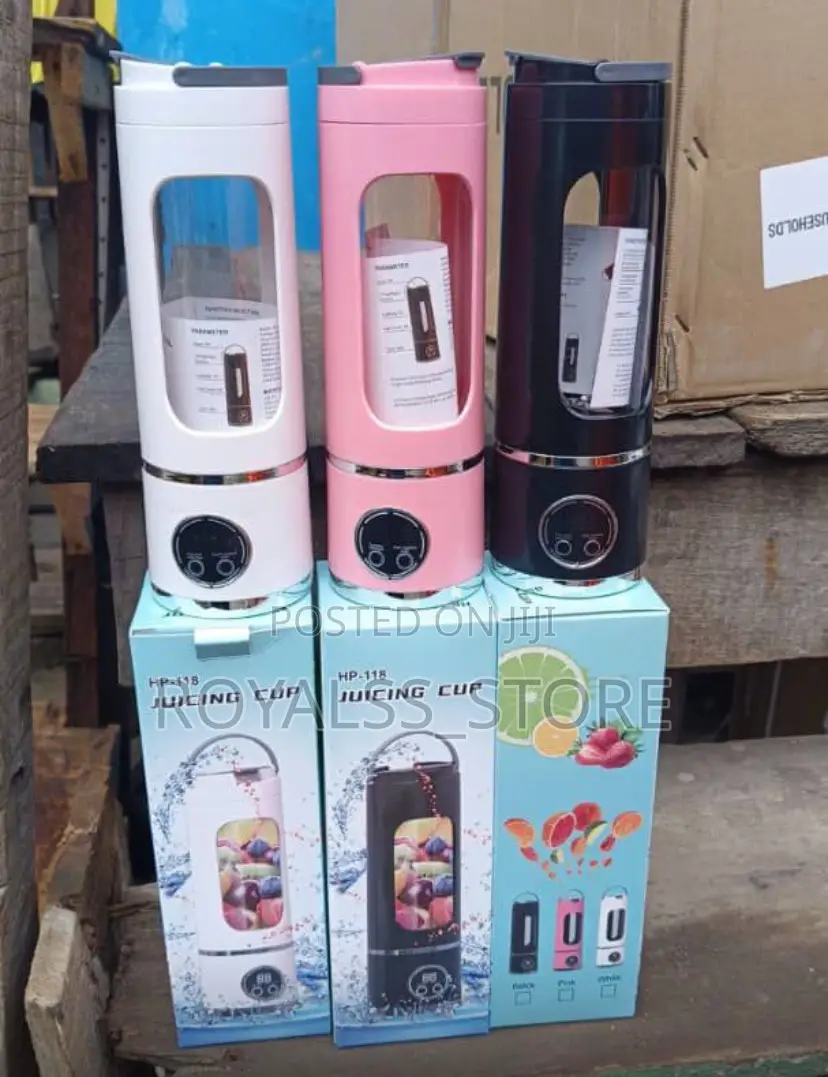 Hp-118 Portable Rechargeable Juicer Cup 450ml Smoothie Maker