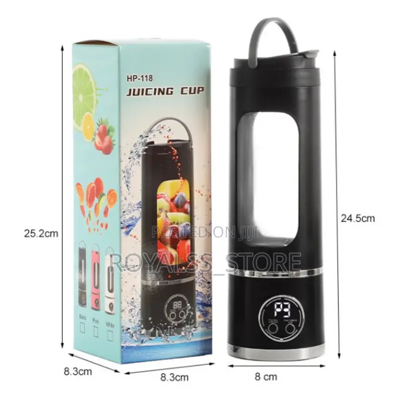 Hp-118 Portable Rechargeable Juicer Cup 450ml Smoothie Maker