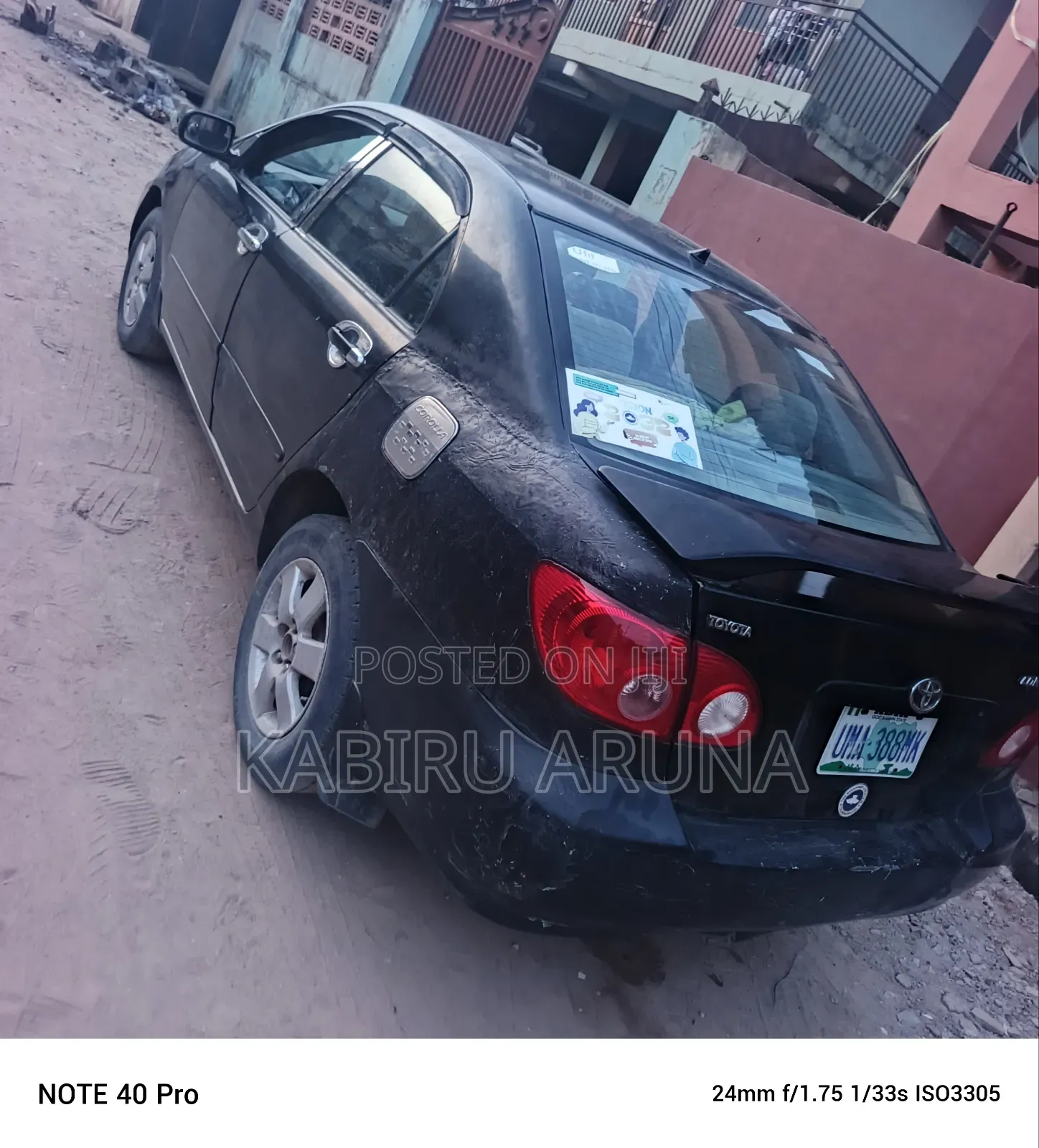 Toyota Corolla 2002 Black