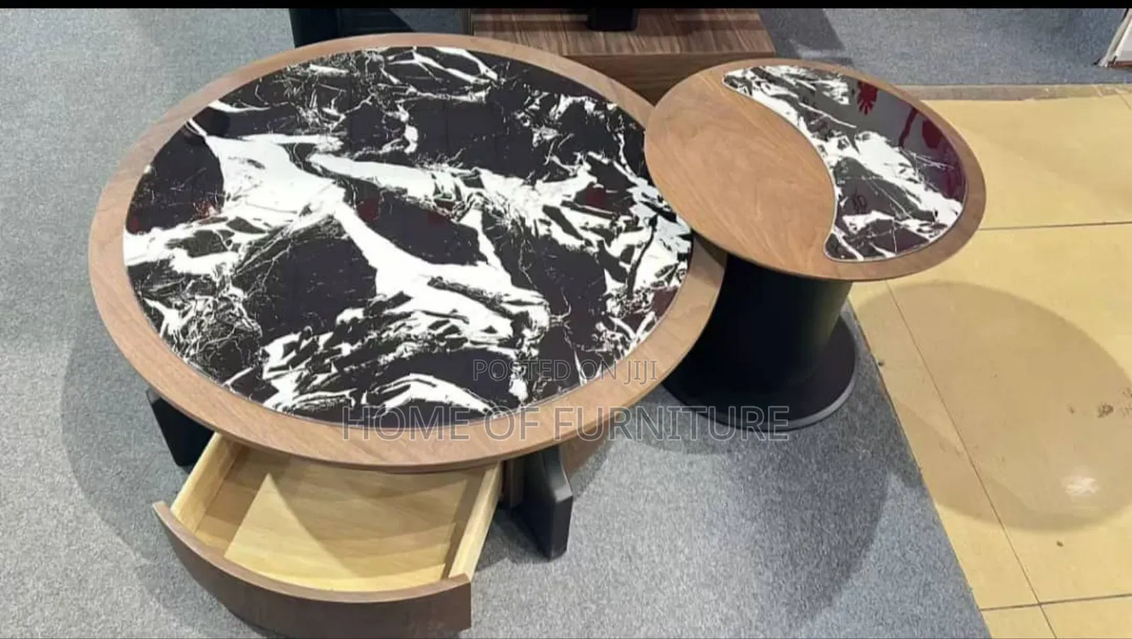Imported Centre Table With a Side Stool