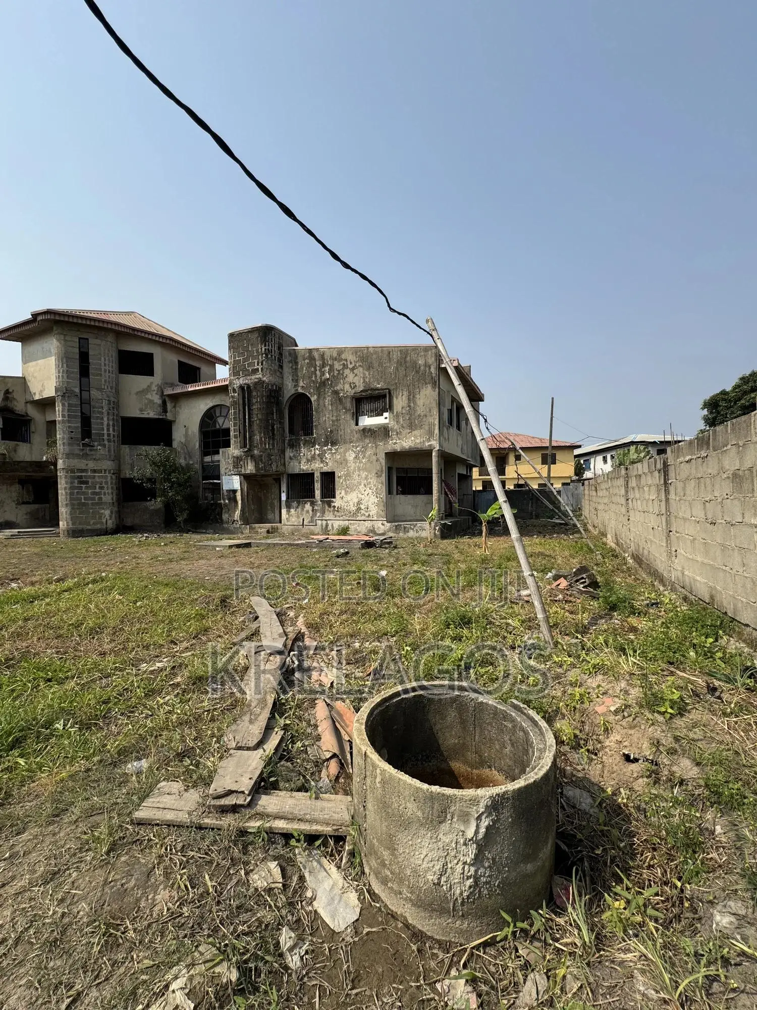 For Sale: 1,340sqm Property With Carcass Structure in Ajah, Lagos