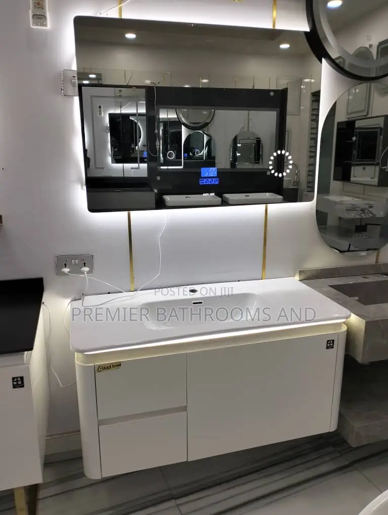 100cm Cabinets Basin White
