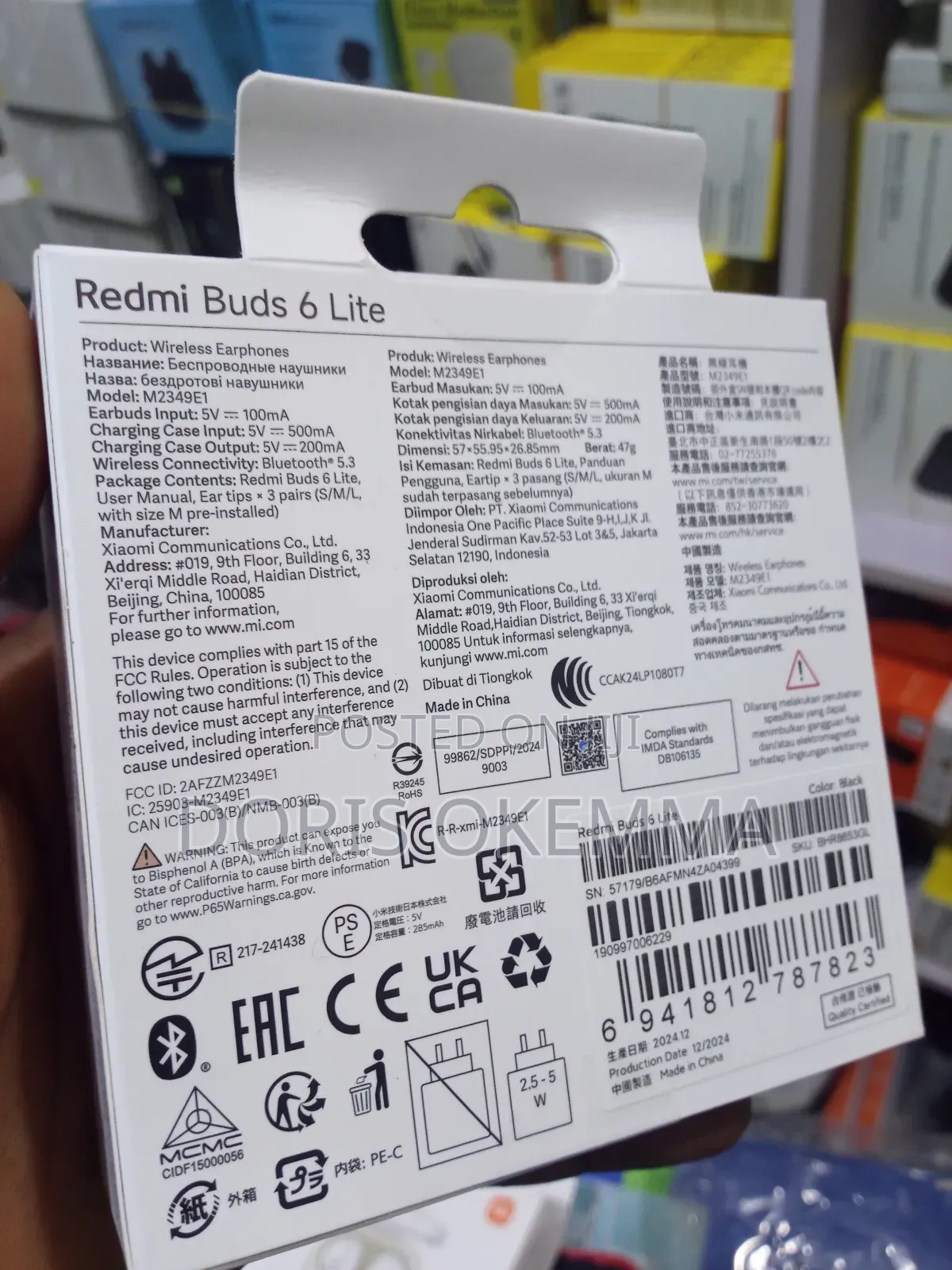 Redmi Buds 6 Lite - 40db Active Noise Cancellation 38h Battery