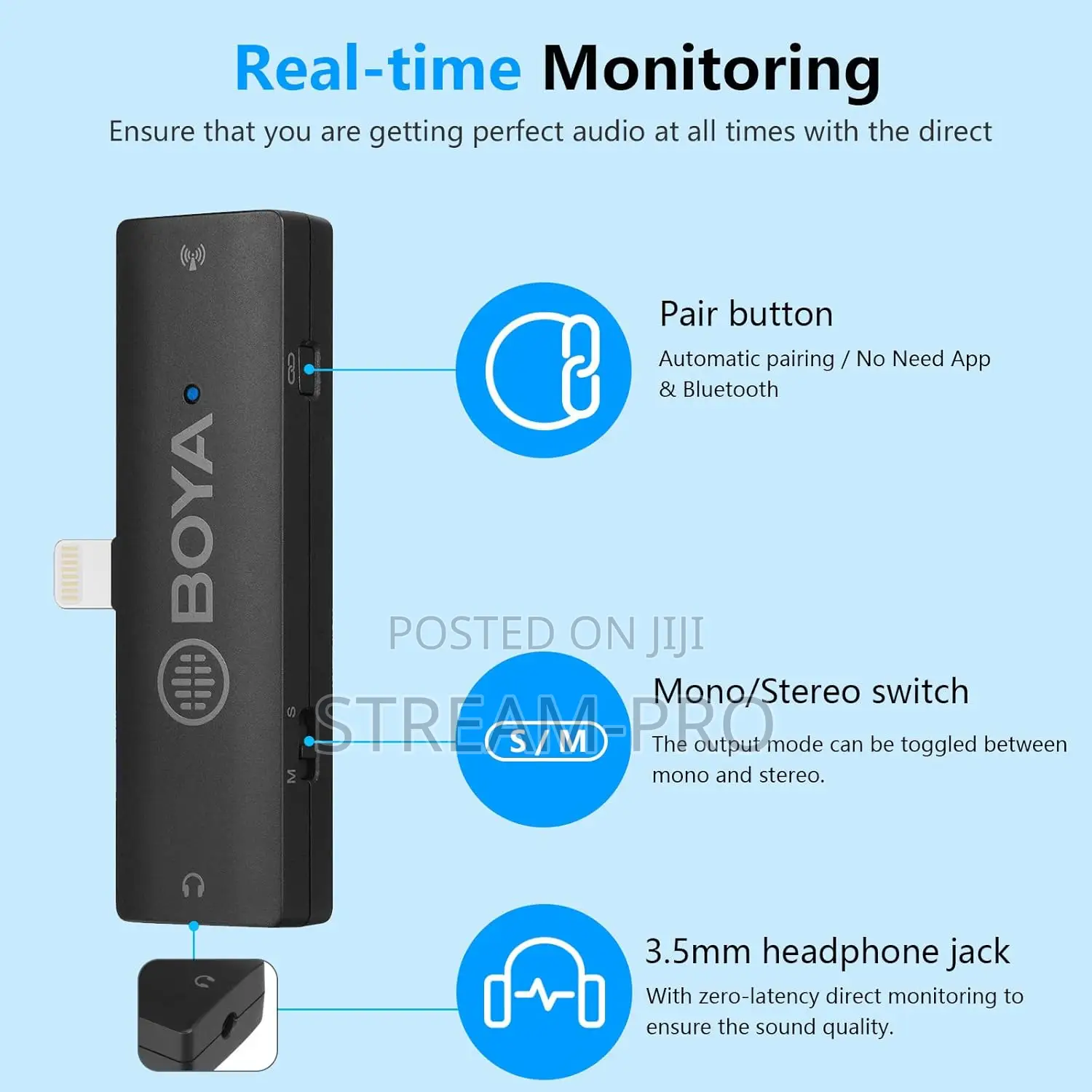 Boya by Xm6 S4 Wireless Microphone