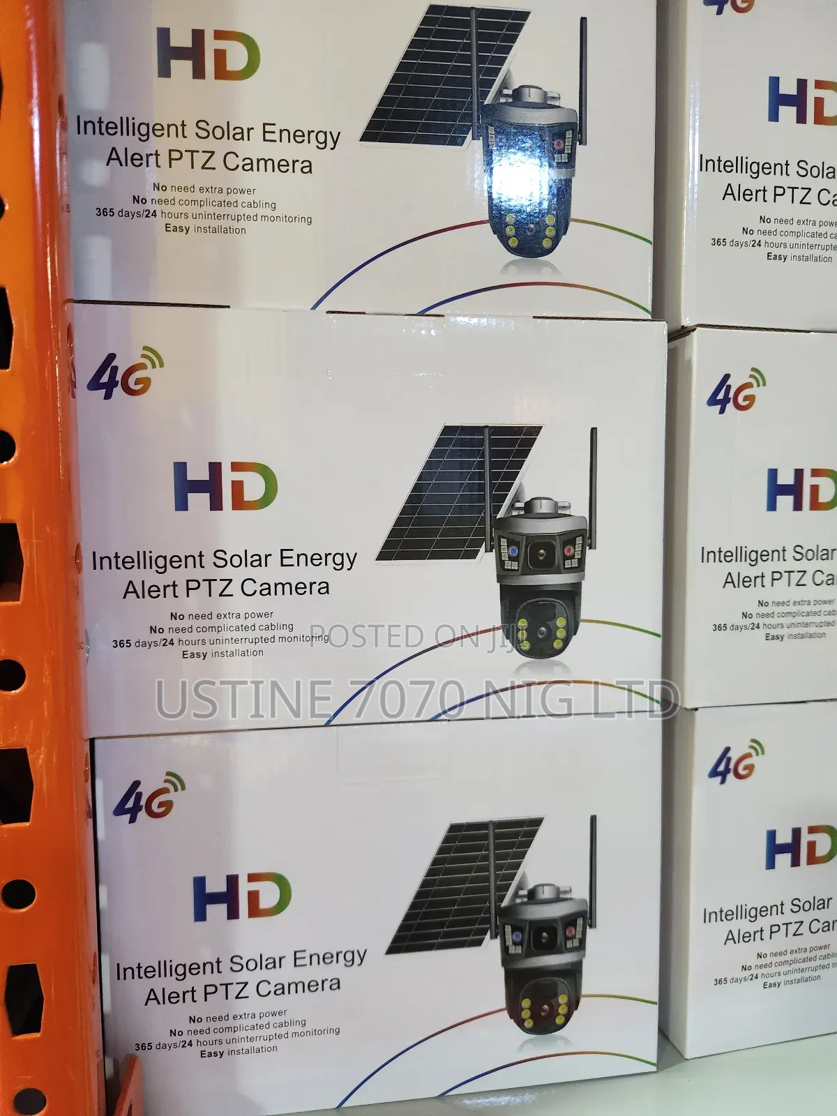 10xz11h 4g 2 Lens Solar CCTV Camera With Solar Panel (New)
