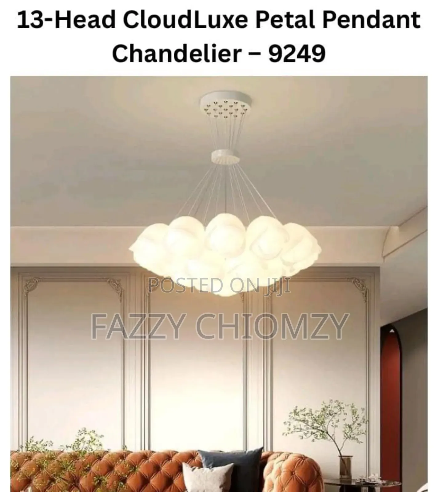 13/19 Head Cloudluxe Petal Pendant Chandelier
