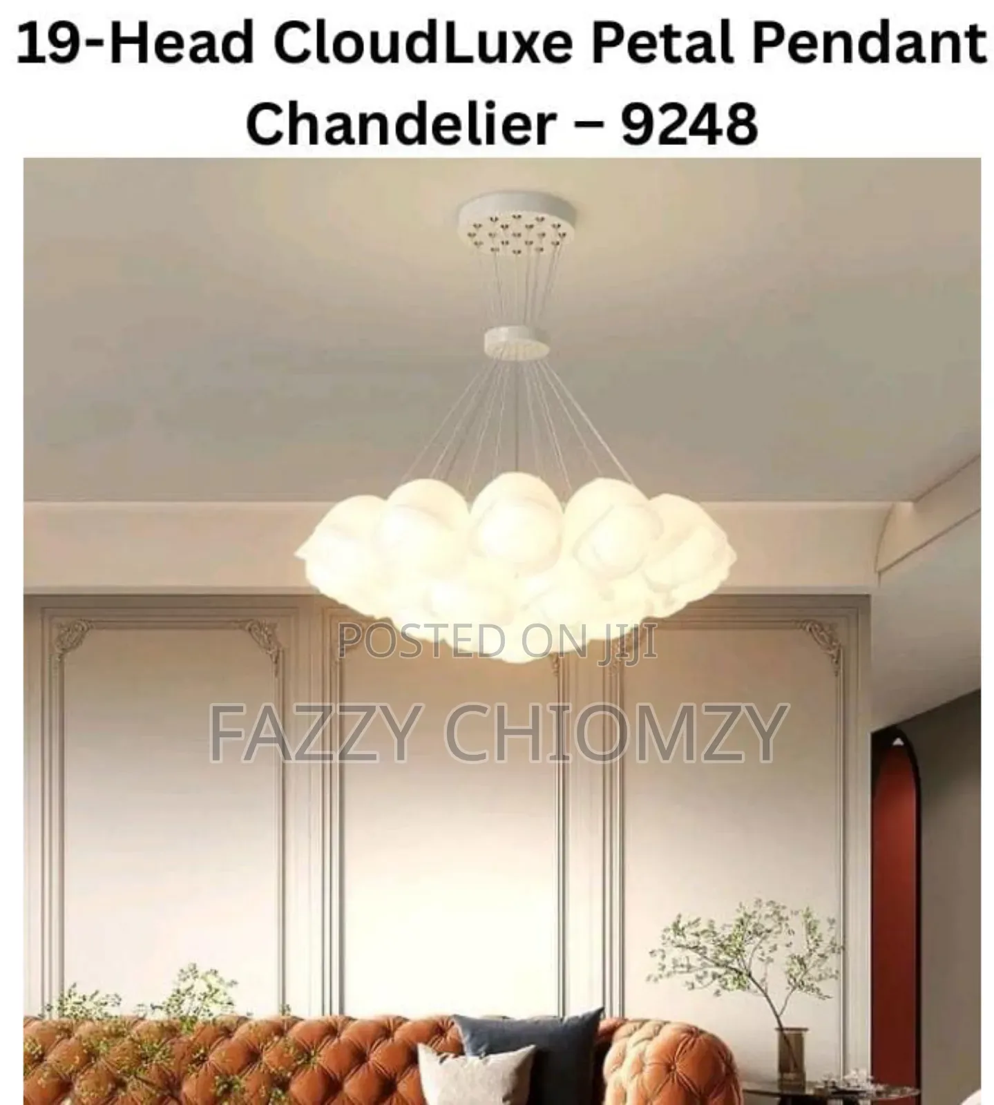 13/19 Head Cloudluxe Petal Pendant Chandelier