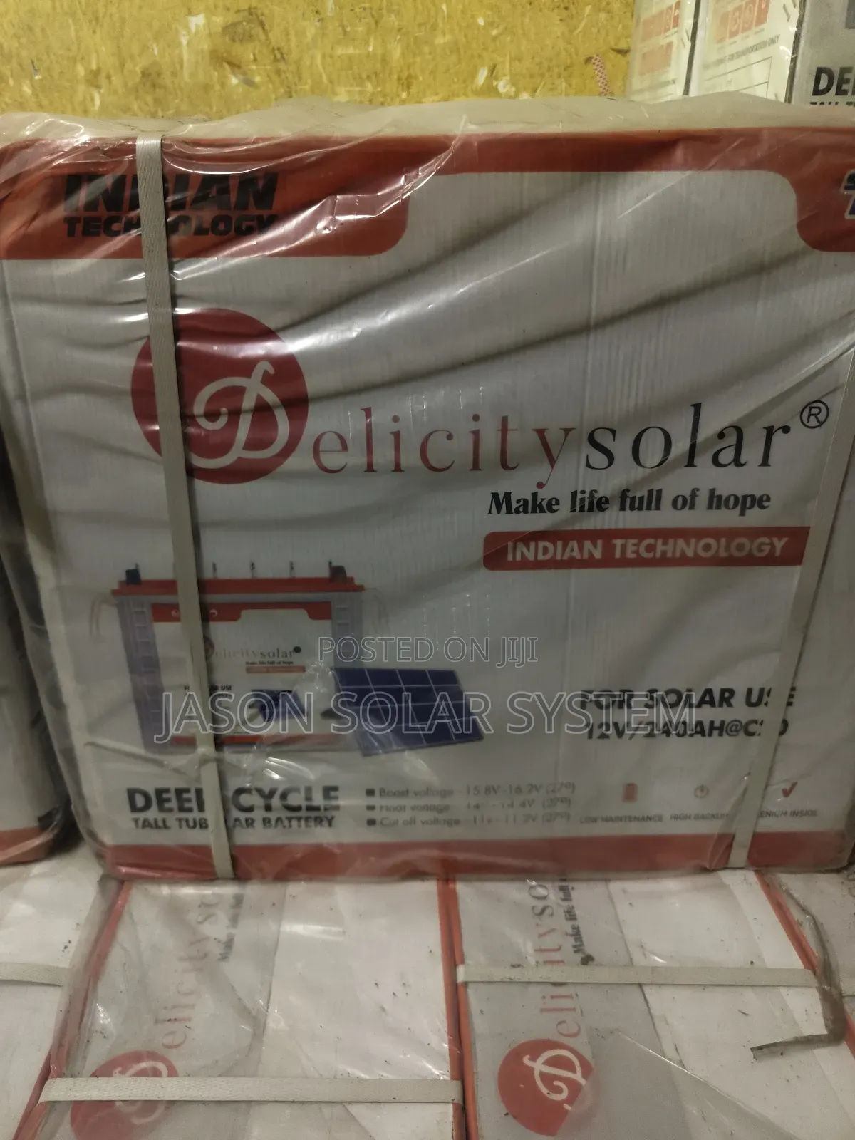 Delicity Tubular Battery 12volts 240ah