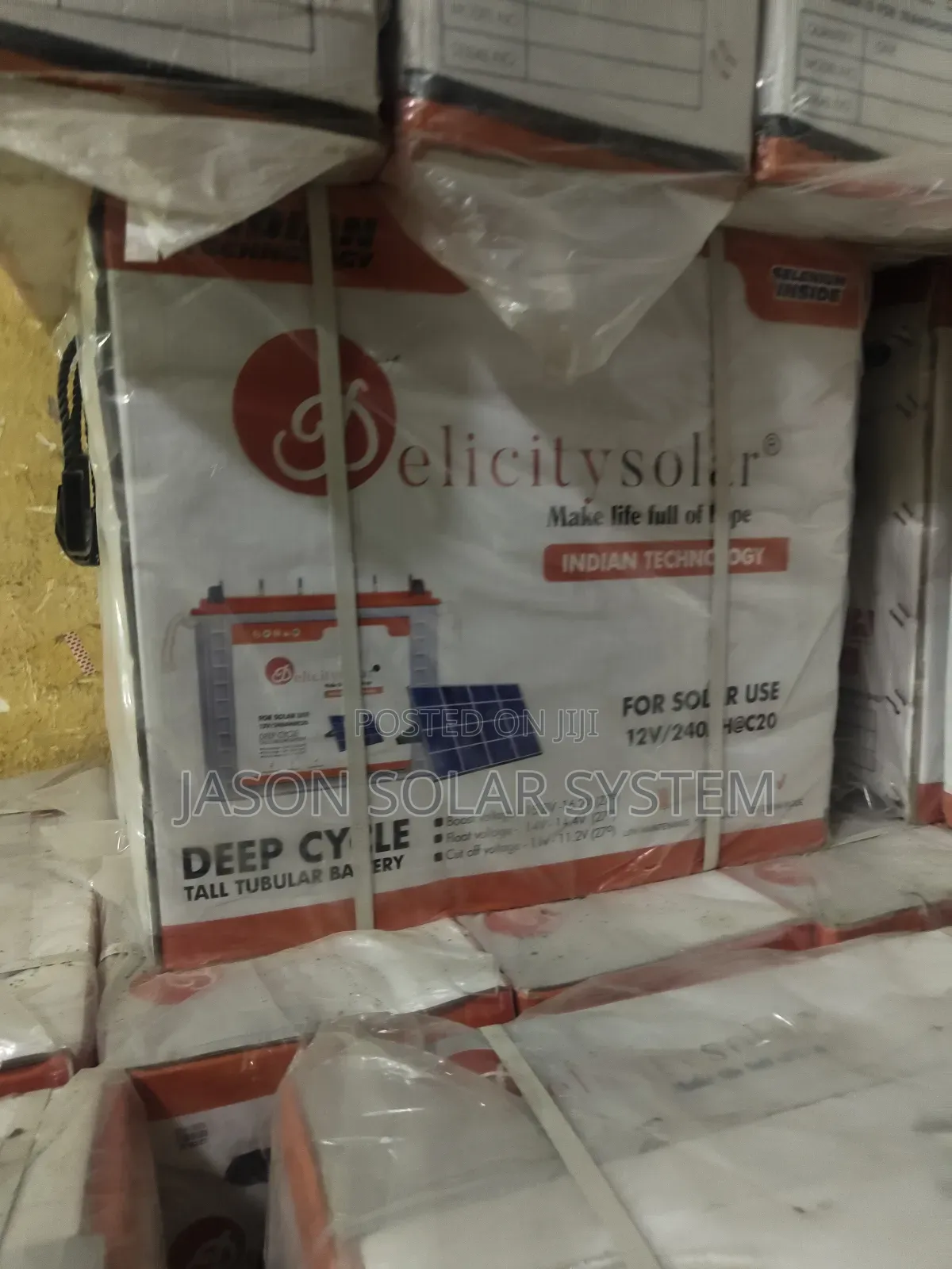 Delicity Tubular Battery 12volts 240ah