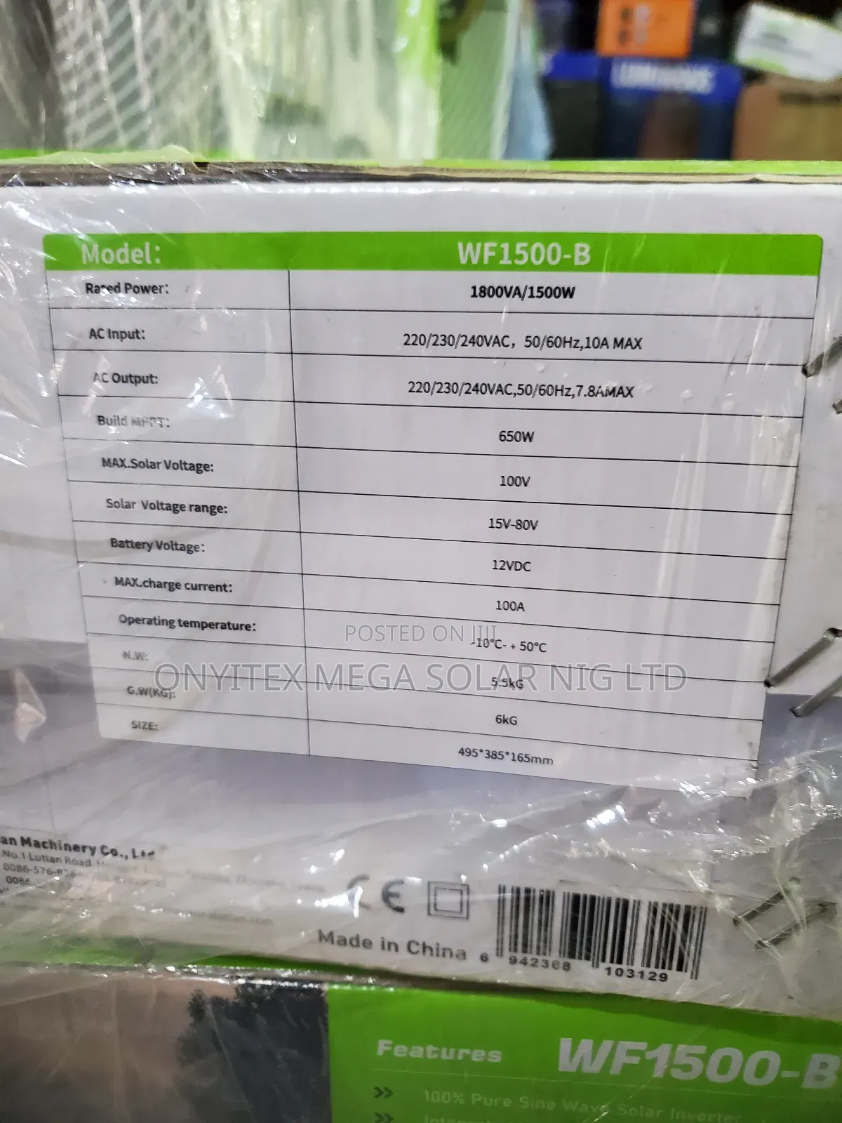 Lutian Solar Inverter 1.5kva 12v Hybrid With Warranty