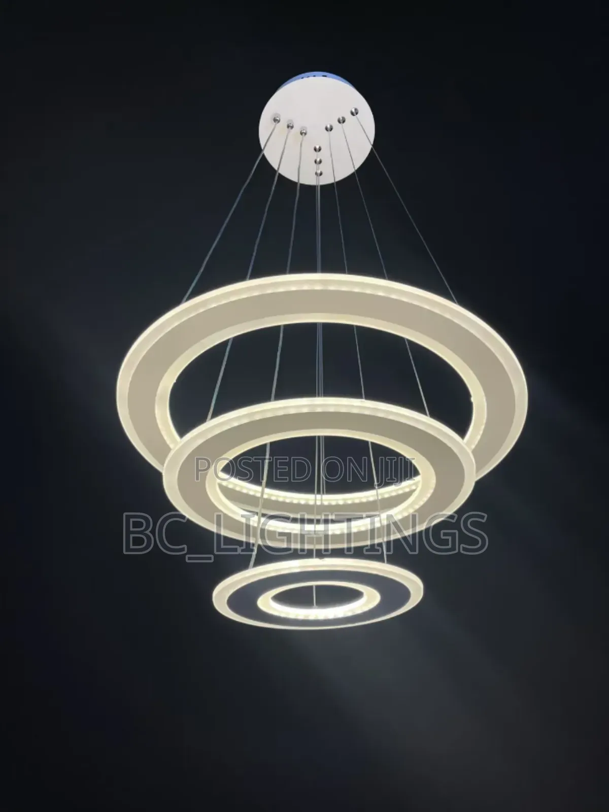 Modern 3 Ring Chandelier Light
