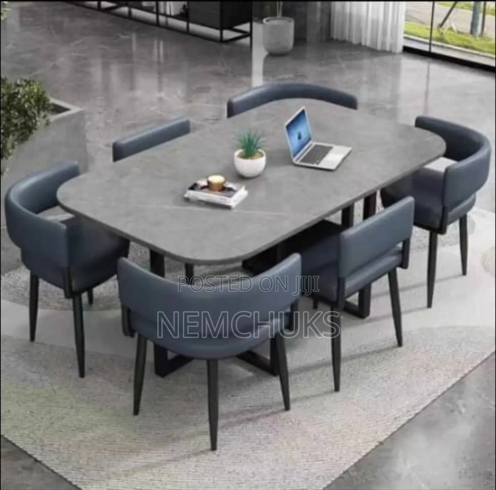 Classy Marble Top 6 Seater Dining Set