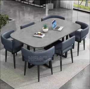 Classy Marble Top 6 Seater Dining Set