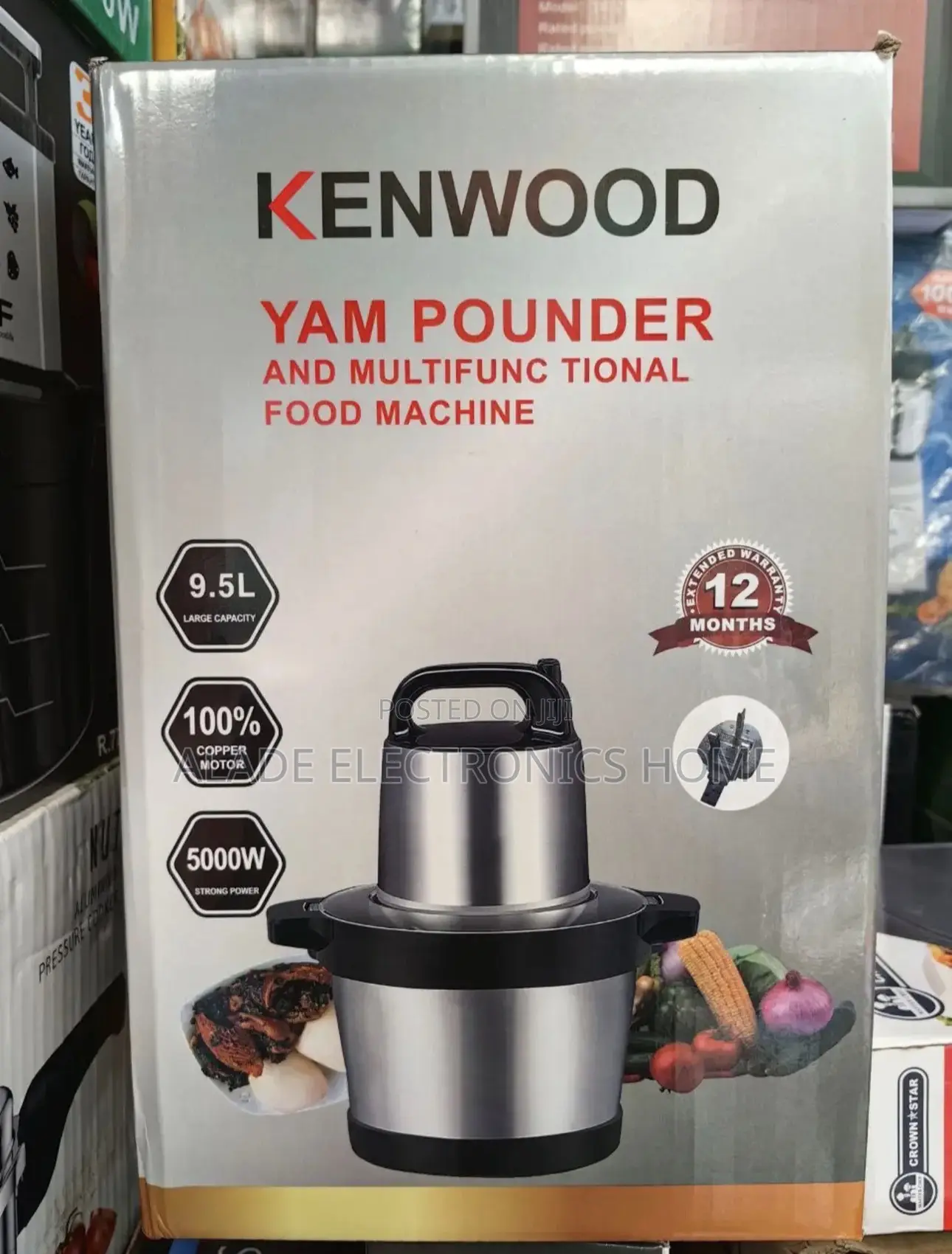 9.5ltr Kenwood Yam Pounder (Big Size) 2yrs Waranty