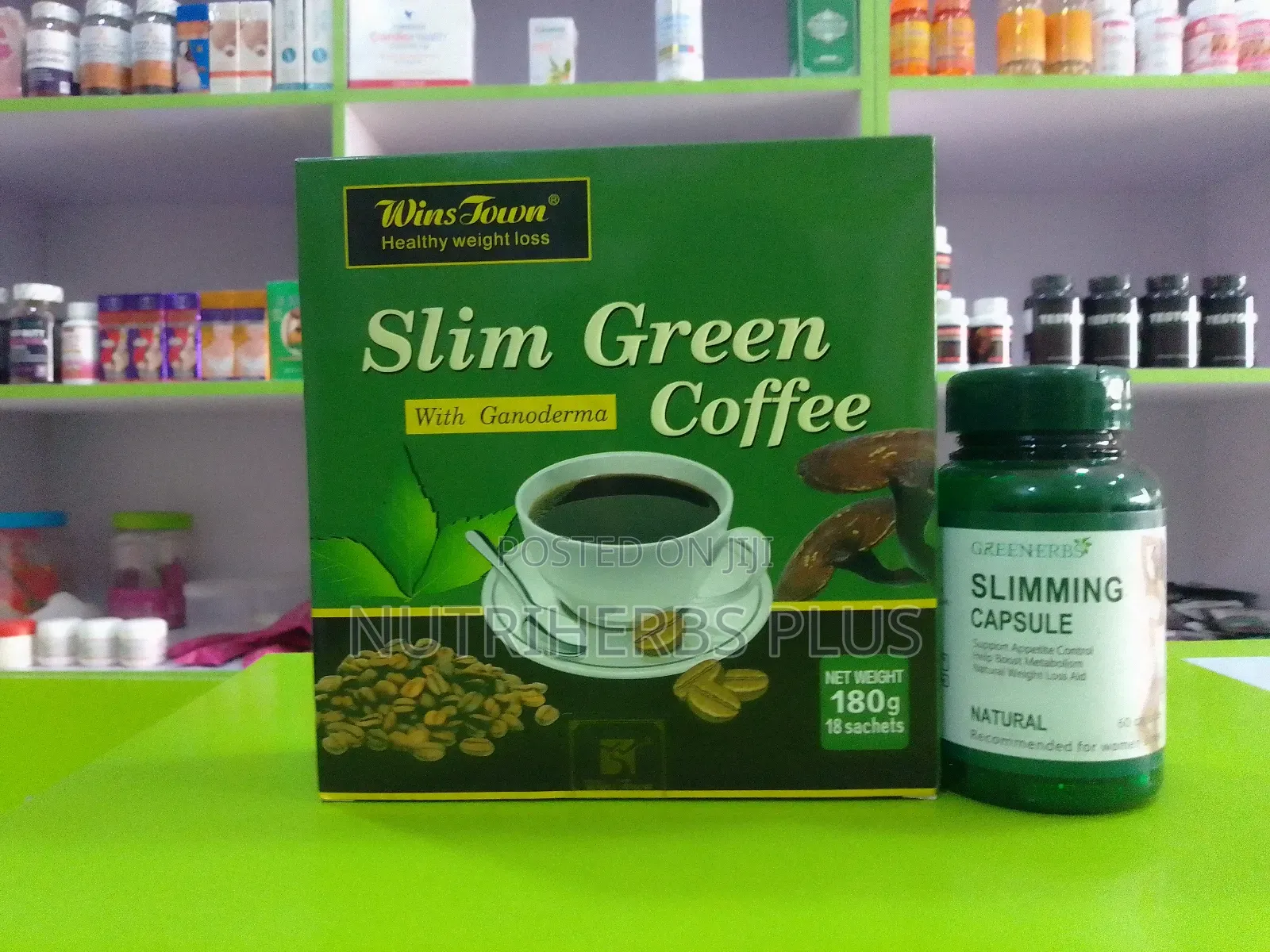 Wins Town Slim Green Coffee+ Slimming Capsules for Healthy Weight Loss