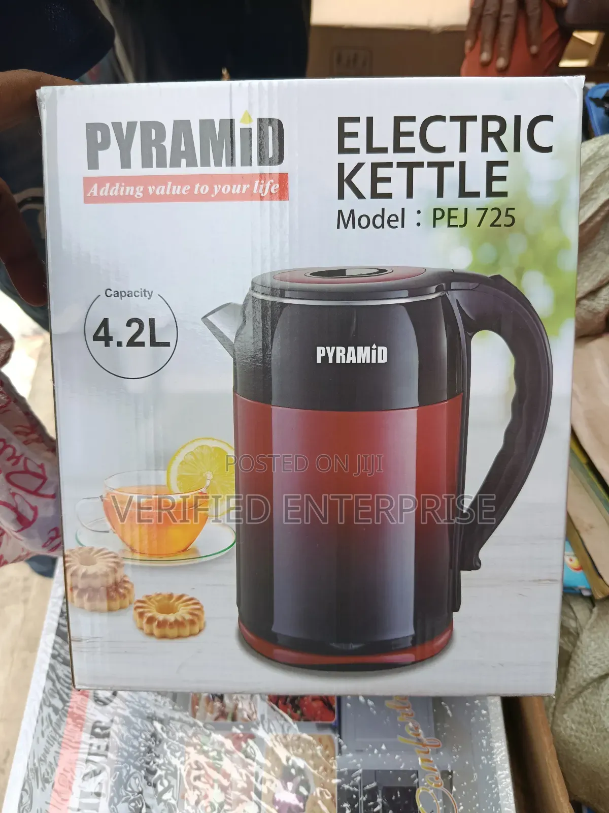Pyramid Electric Jug/Kettle - 4.2l, Extra Large Capacity.