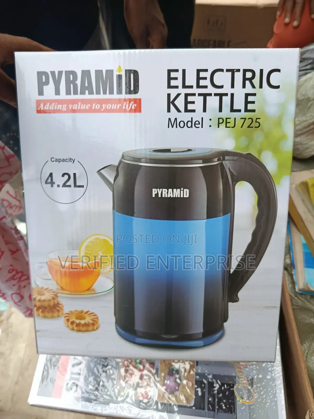 Pyramid Electric Jug/Kettle - 4.2l, Extra Large Capacity.