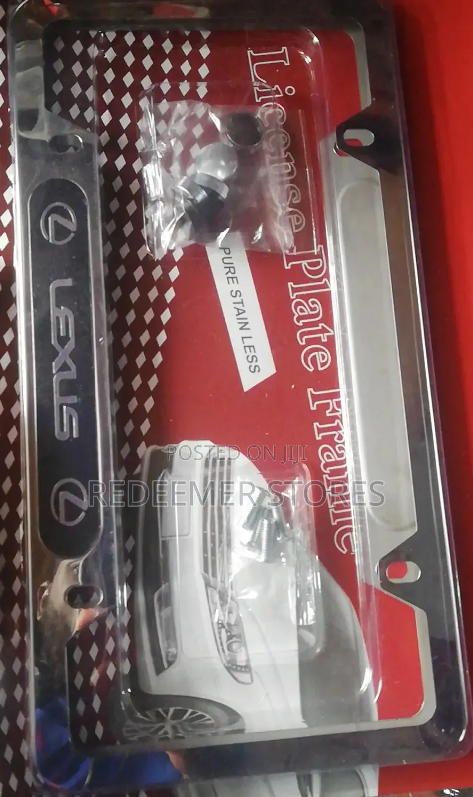 Lexus License Plate Frame With Laser Coated Aluminium