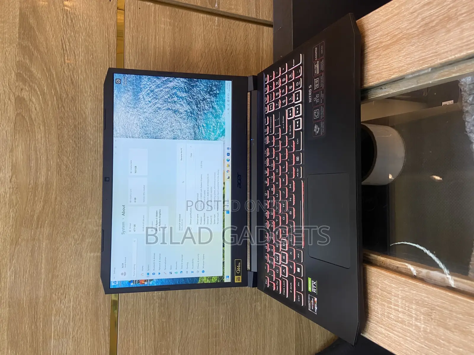 Laptop Acer Nitro 5 16GB AMD Ryzen 5 SSD 512GB
