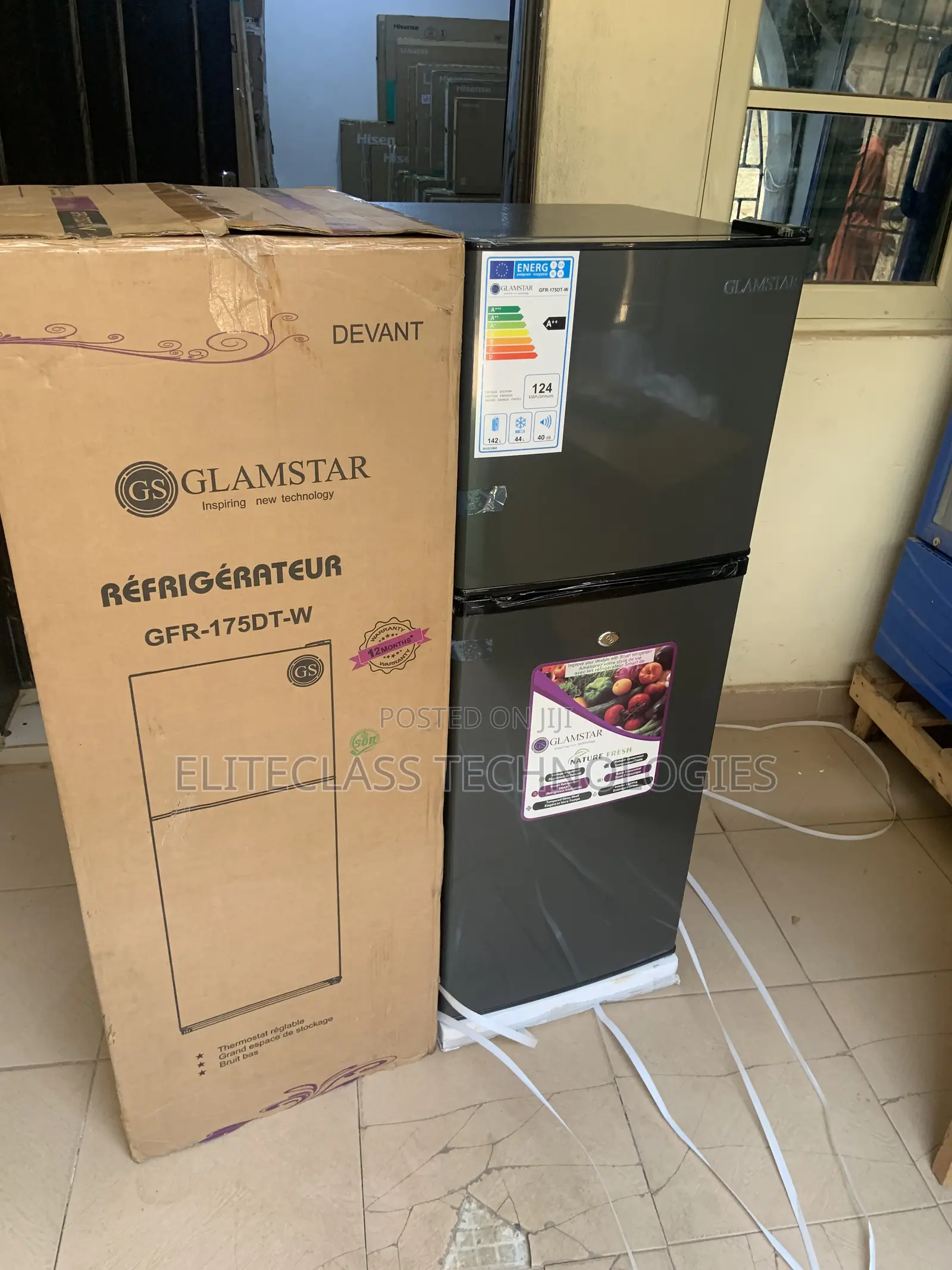 Glamstar Top Mounted Freezer Fridge 175l (Gfr-175dt-W)