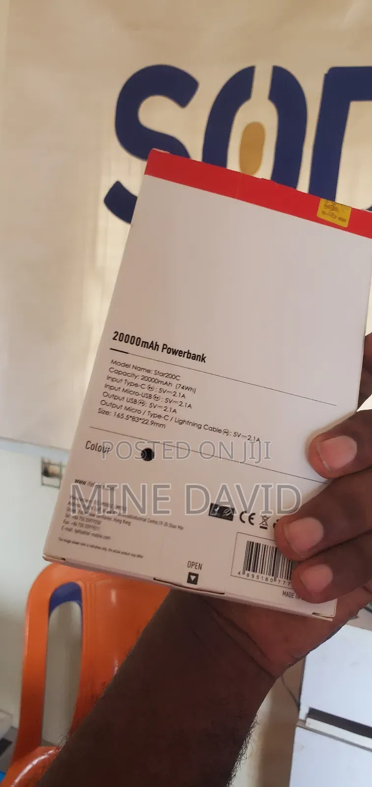 Itel 20,000mah Powerbank