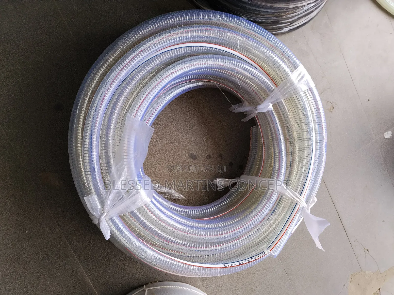 1by1⁄4" Transparent Wire Suction Hose Good for Oil, Petrol and Water