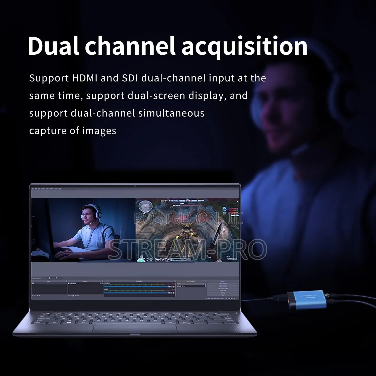 Unisheen Uc3300hs Dual Sdi Hdmi Video Capture Box 1080p