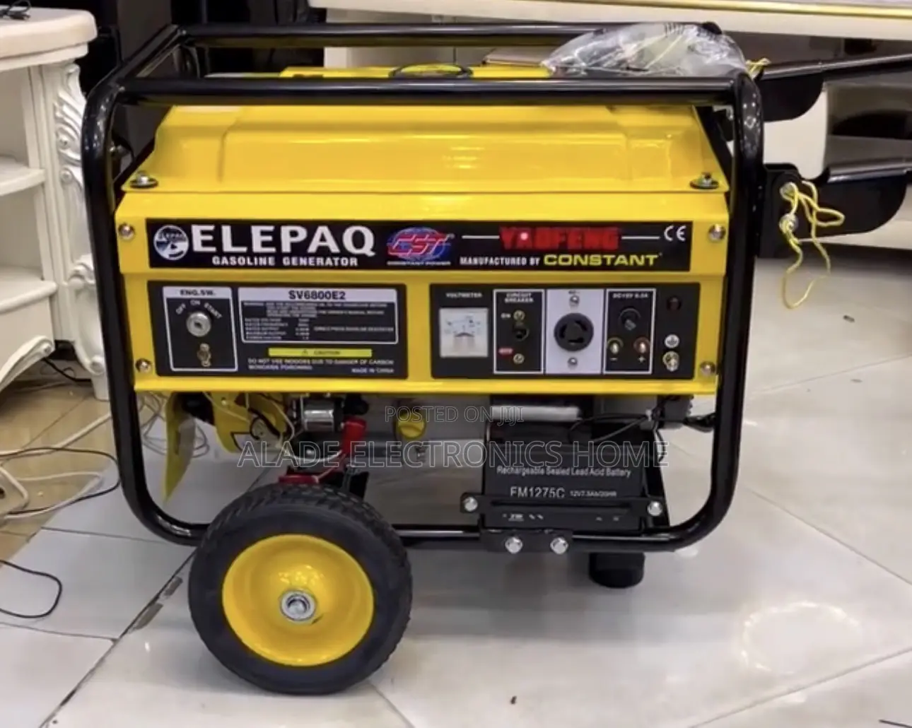 4.5kva Elepaq Constant Sv6800e2. 100% Copper: 3yrs Waranty