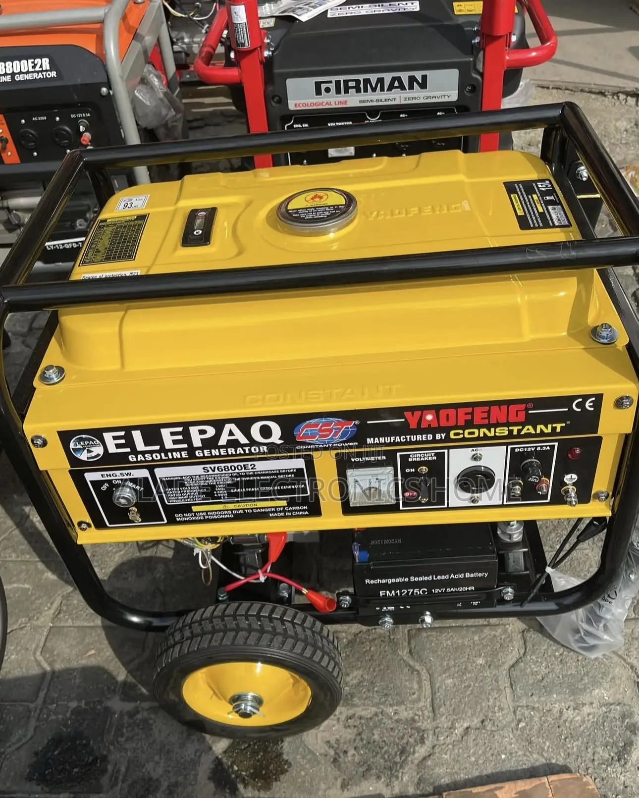 4.5kva Elepaq Constant Sv6800e2. 100% Copper: 3yrs Waranty
