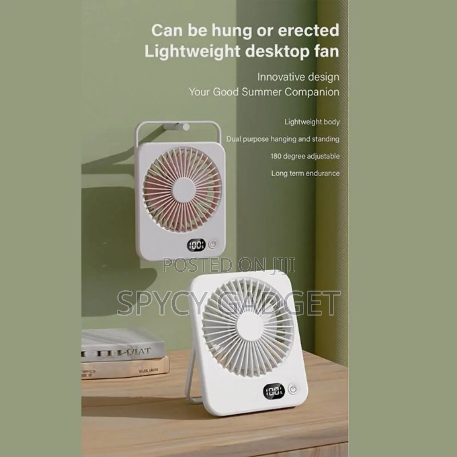 Rechargeable Desktop Air Cooler Fan