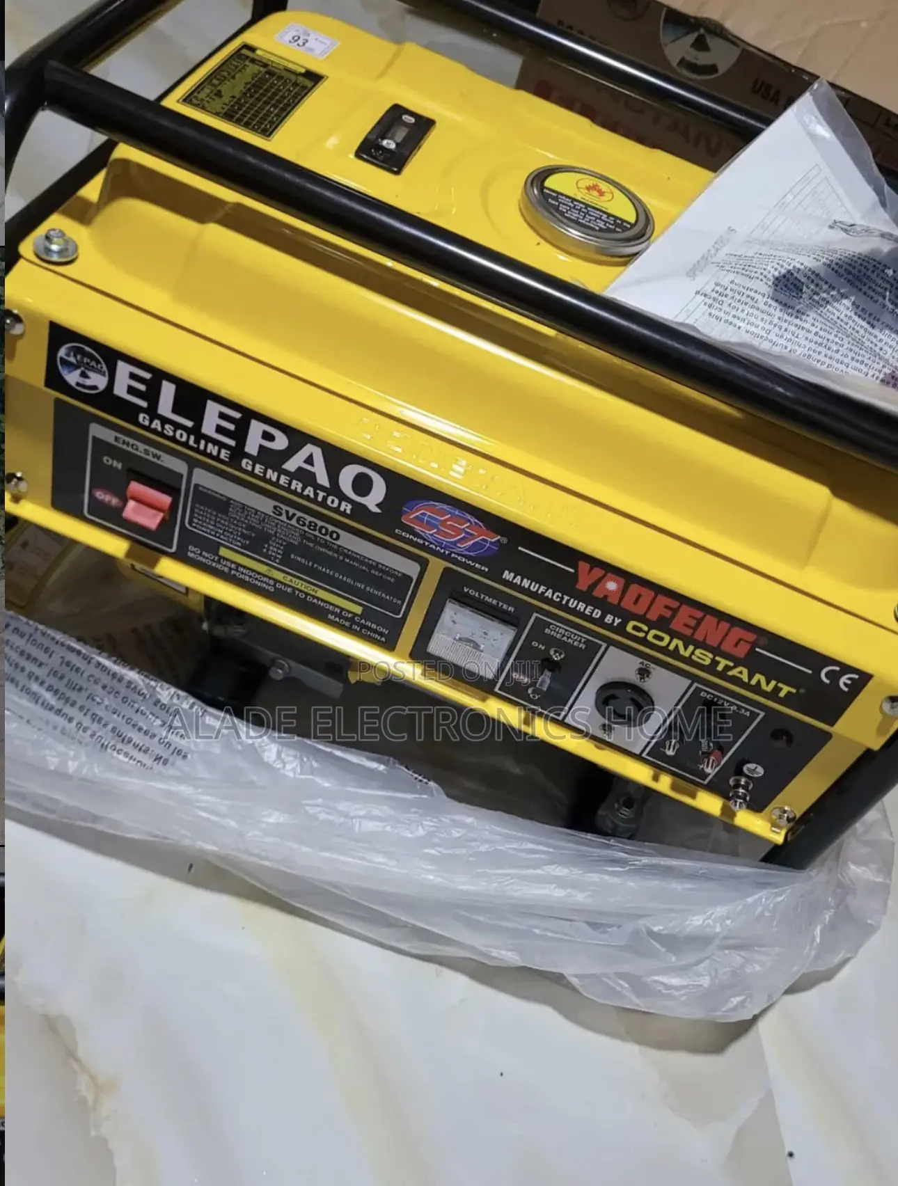 4.5kva Original Elepaq Constant Generator. 100% Copper 10yrs Waranty