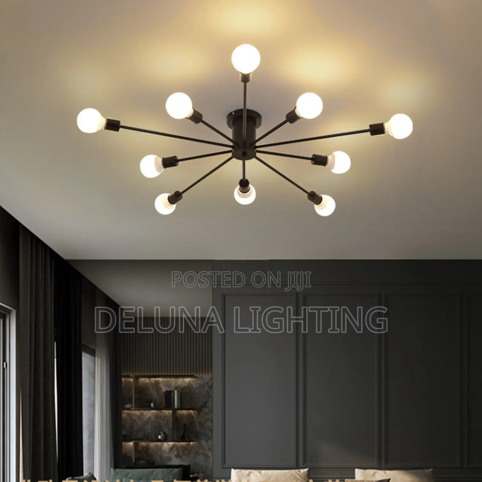 Modern Elegant Sputnik LED Ceiling Chandelier – Stylish Nordic Design