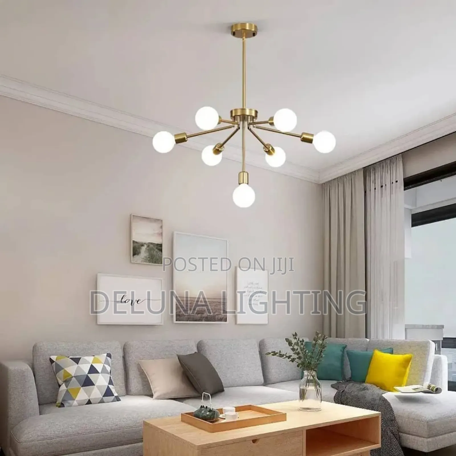 Modern Elegant Sputnik LED Ceiling Chandelier – Stylish Nordic Design