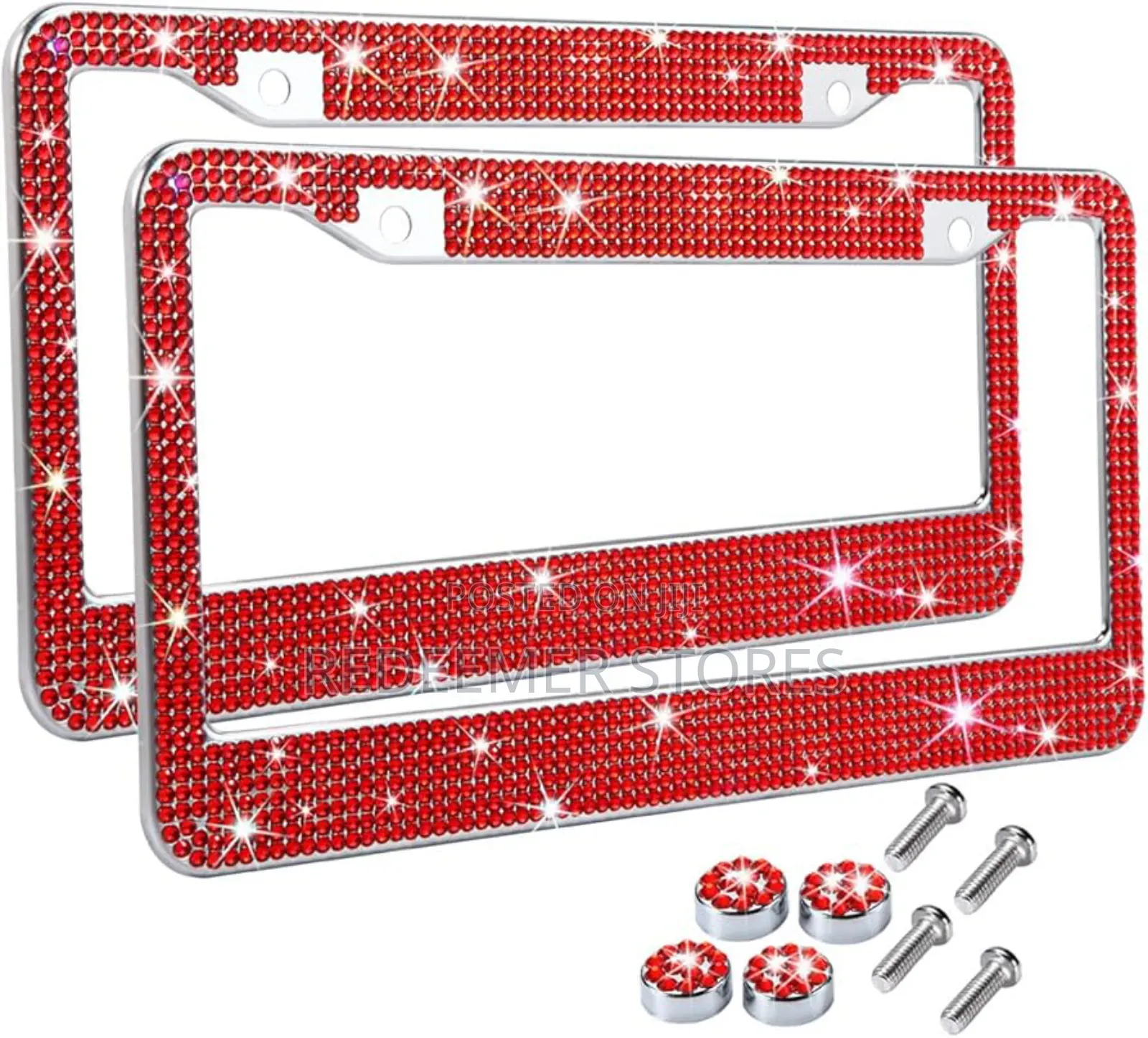 Car Shiny Plate Number Cover