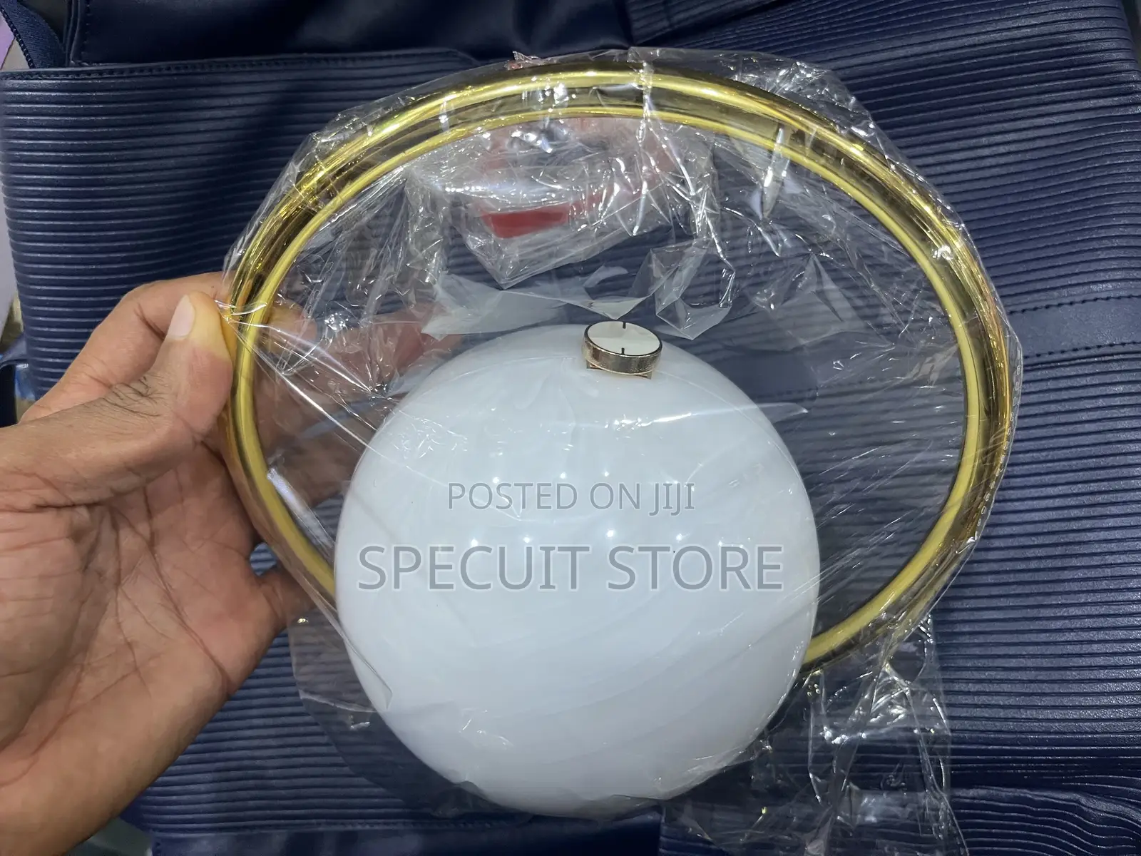 Globe Purse — Sky White