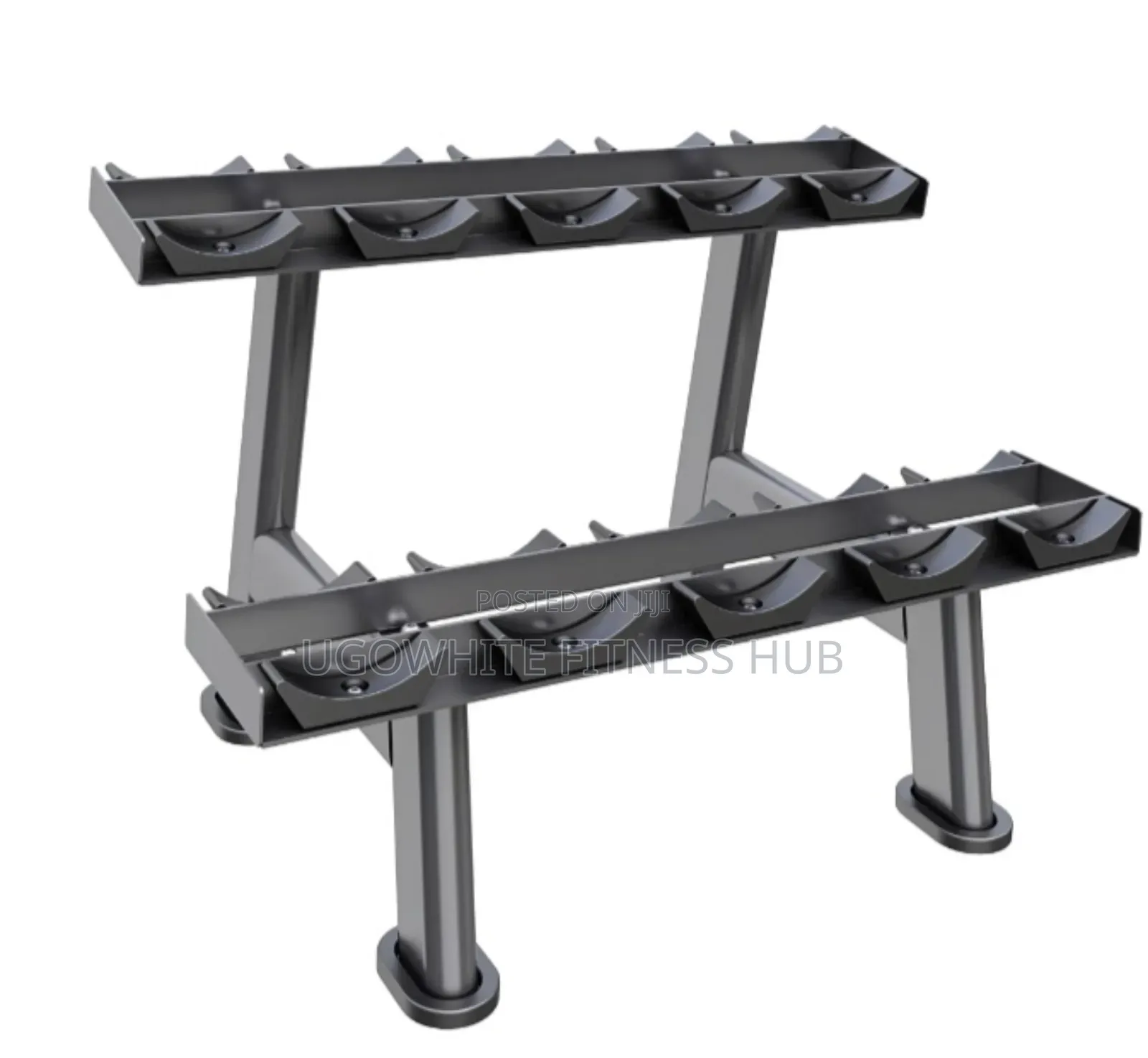 Commercial 2-Tier Dumbbell Rack