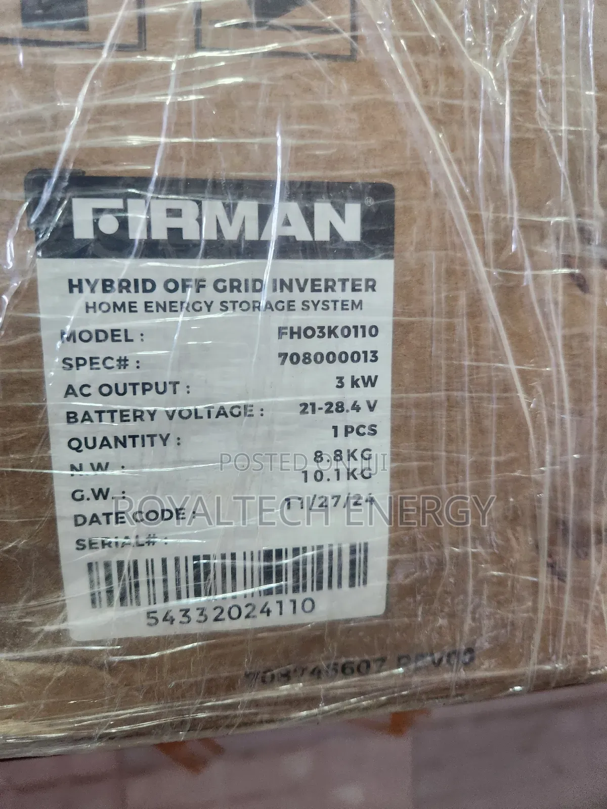 3kva 24 Firman Solar Inverter