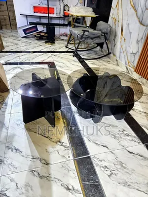 Modern Portable Glass Top Coffee Table