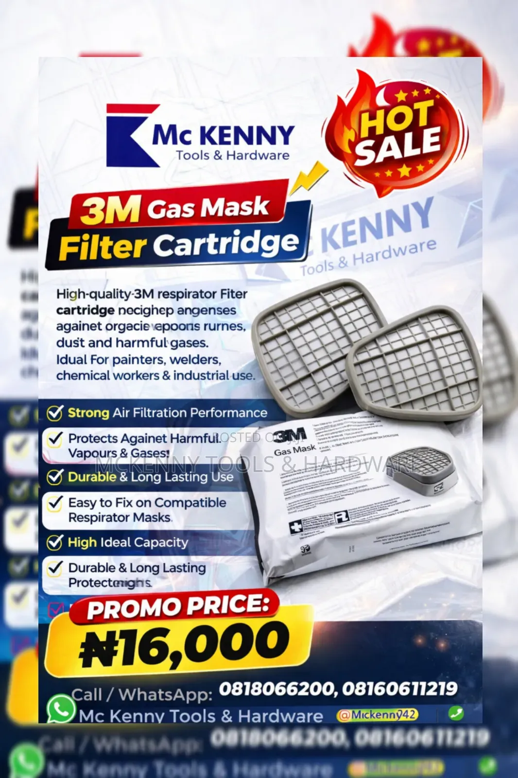 3m Gas Mask Filter Cartridge – Hot Sale
