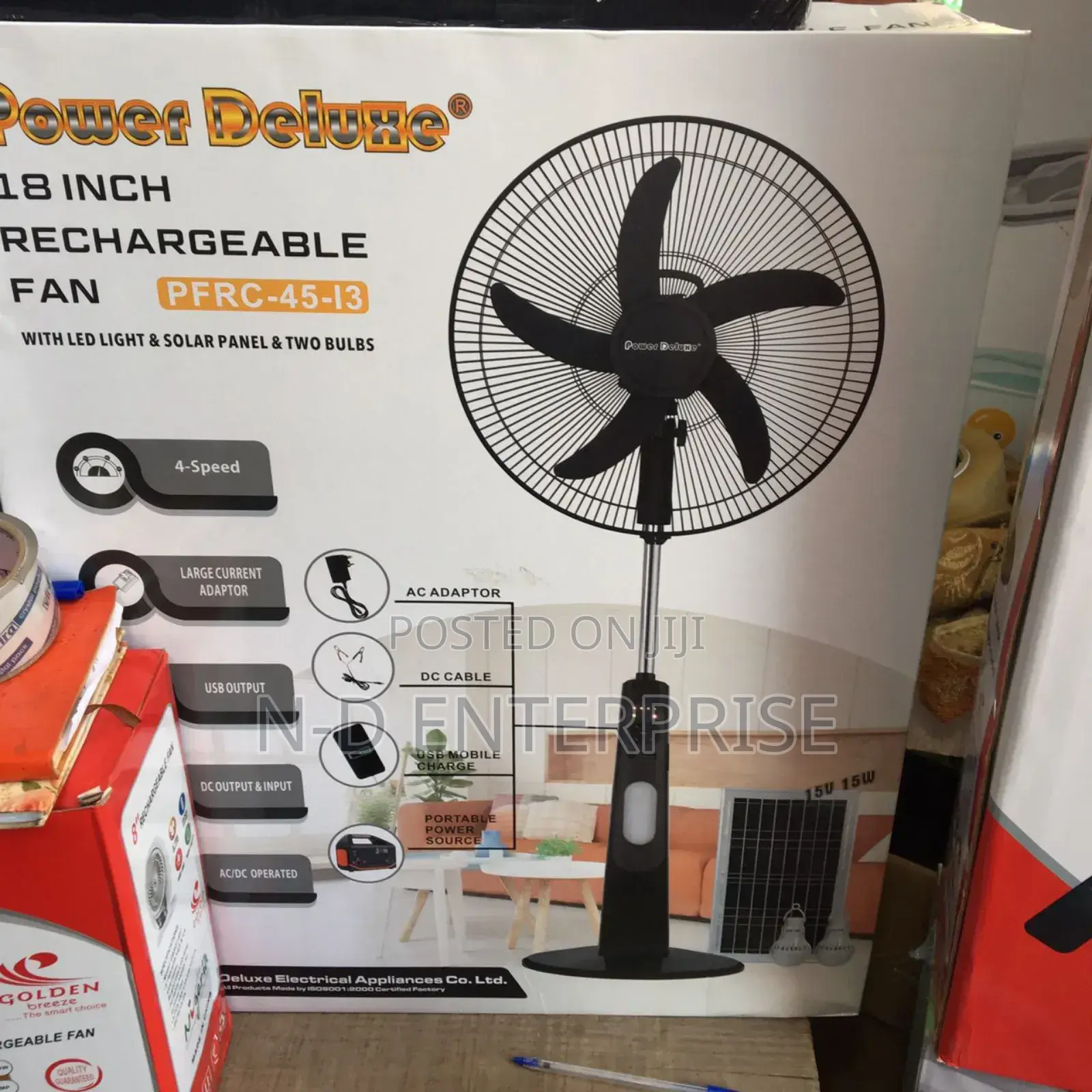 18 Inches Rechargeable Fan